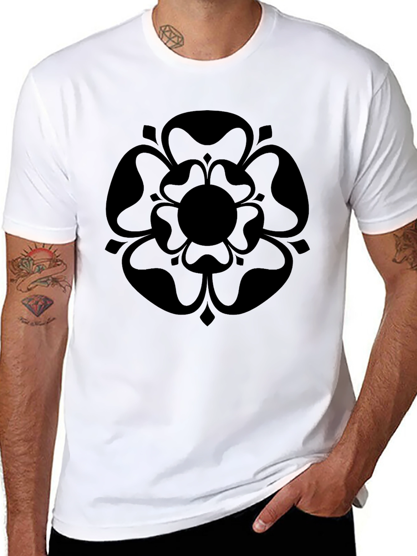 Black Rose Graphic T-Shirt - Stylish & Comfortable