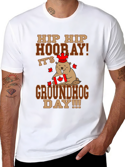 Hip Hip Hooray Groundhog Day Canada T-Shirt