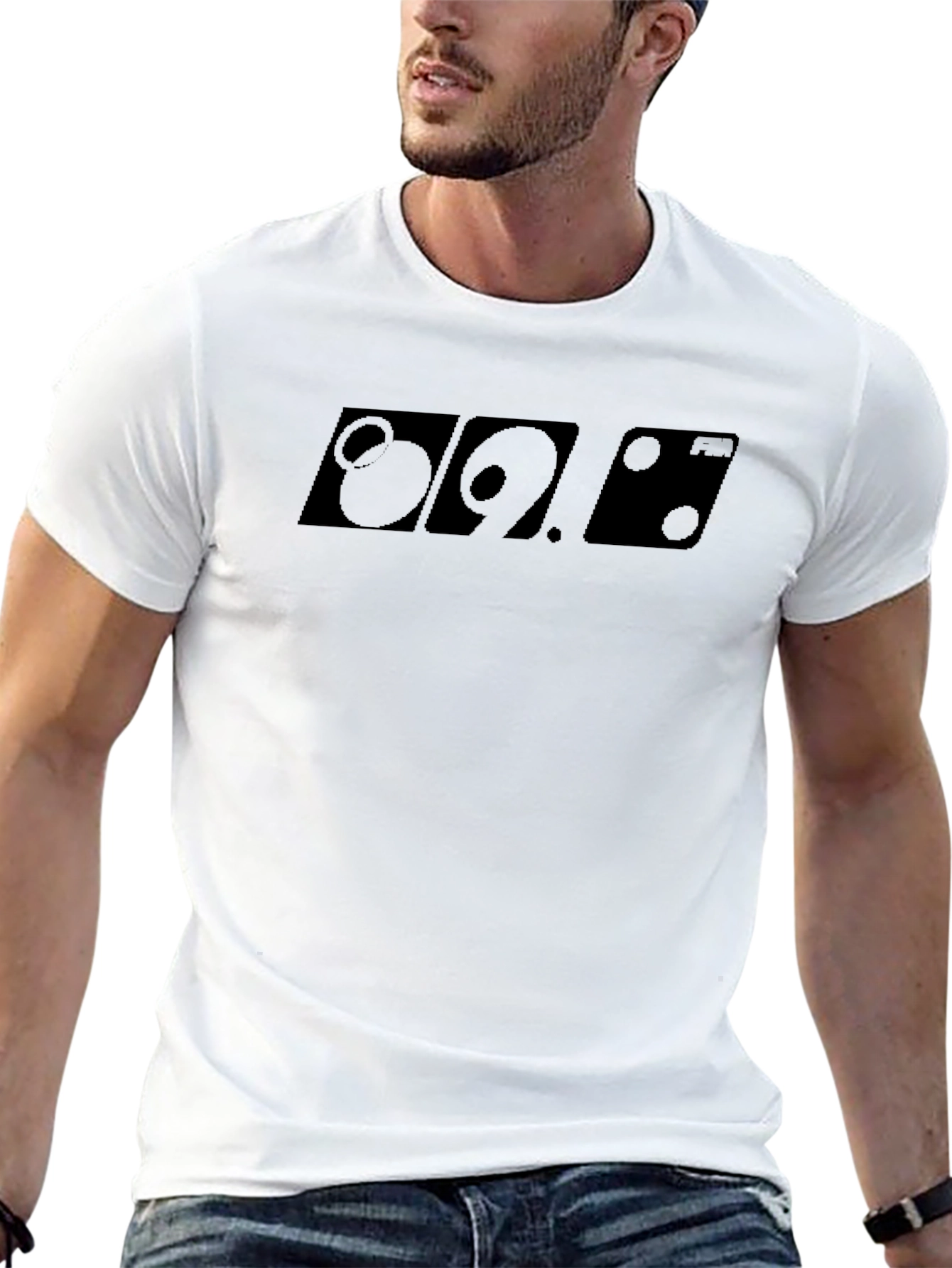 Black Graphic Tee - Cool Minimalist Design