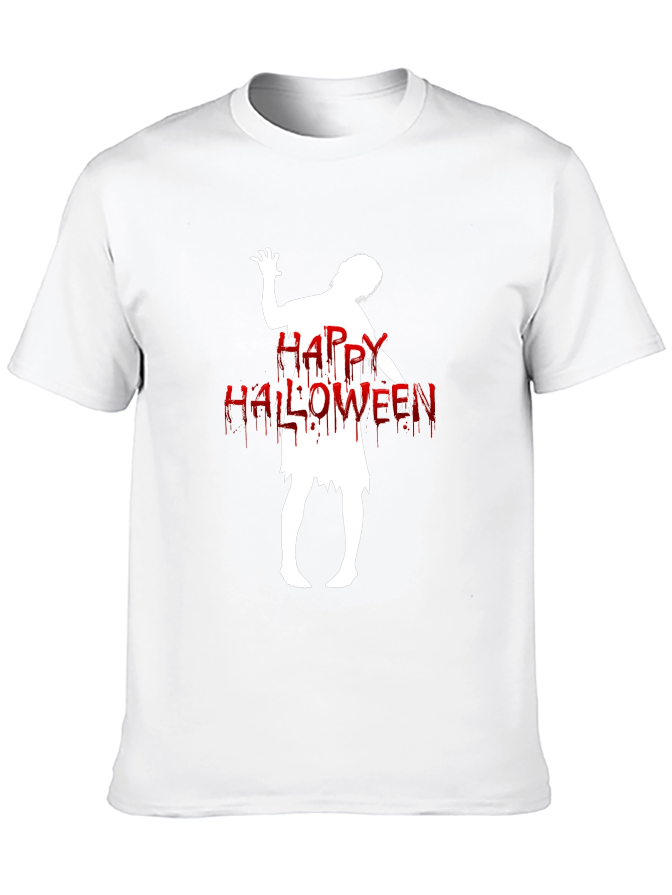 Happy Halloween Zombie T-Shirt - Black