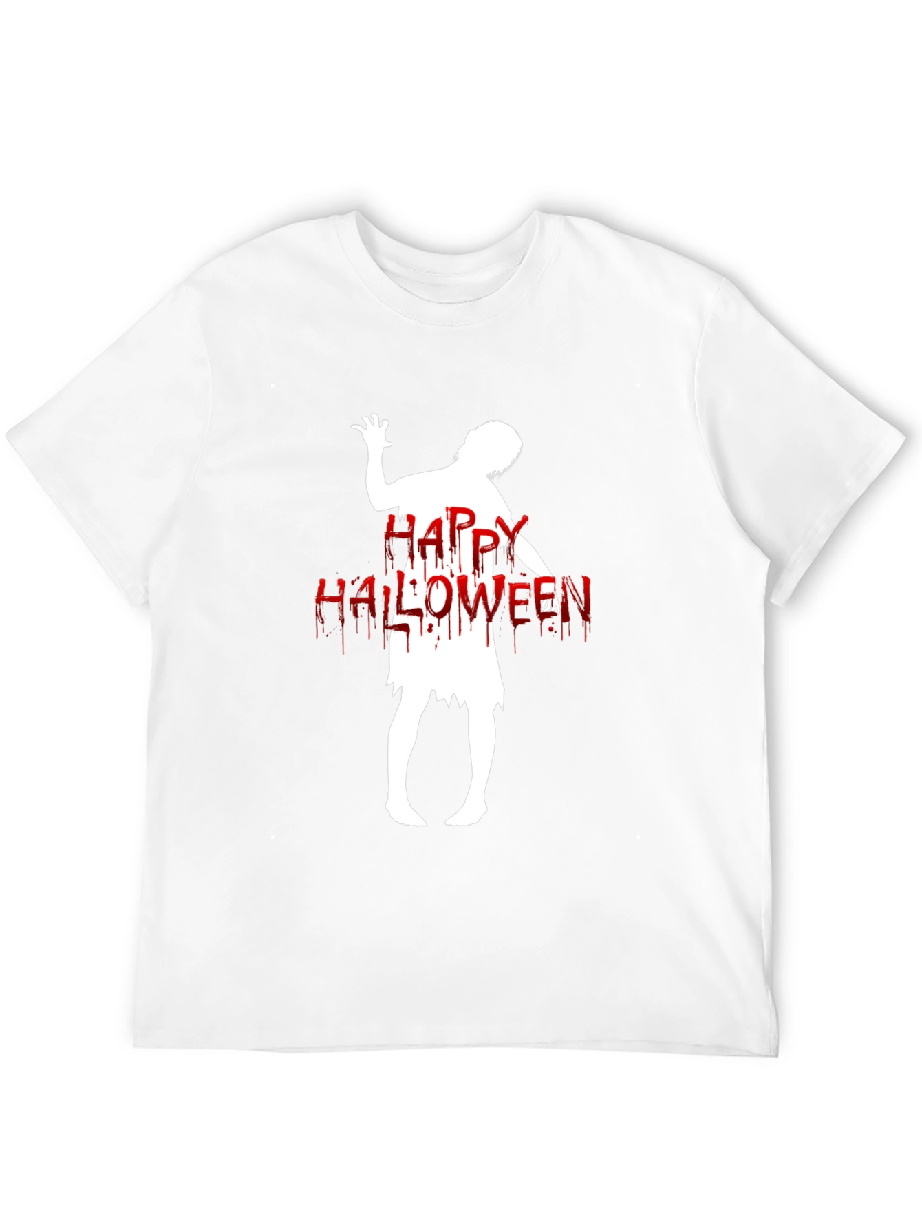 Happy Halloween Zombie T-Shirt - Black