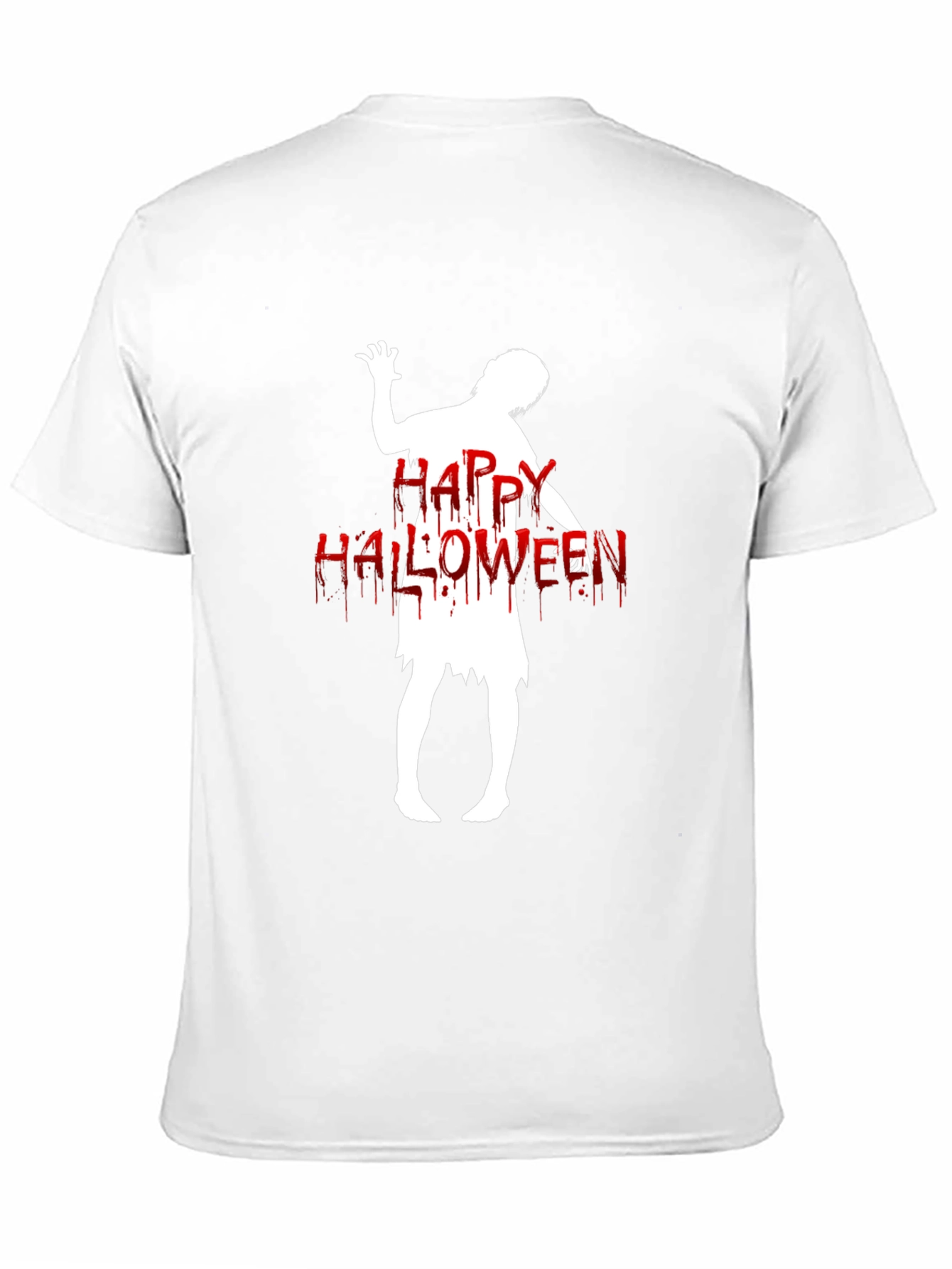 Happy Halloween Zombie T-Shirt - Black