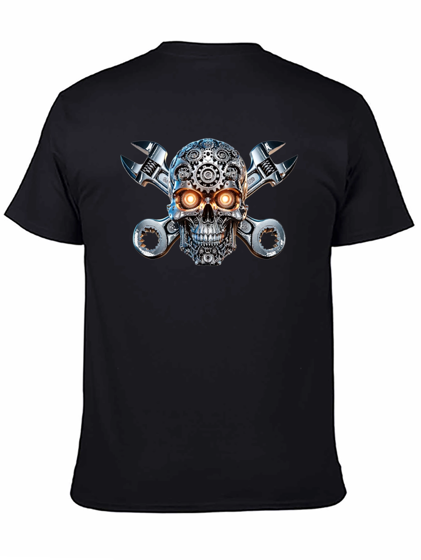 Steampunk Skull & Wrenches Graphic Tee