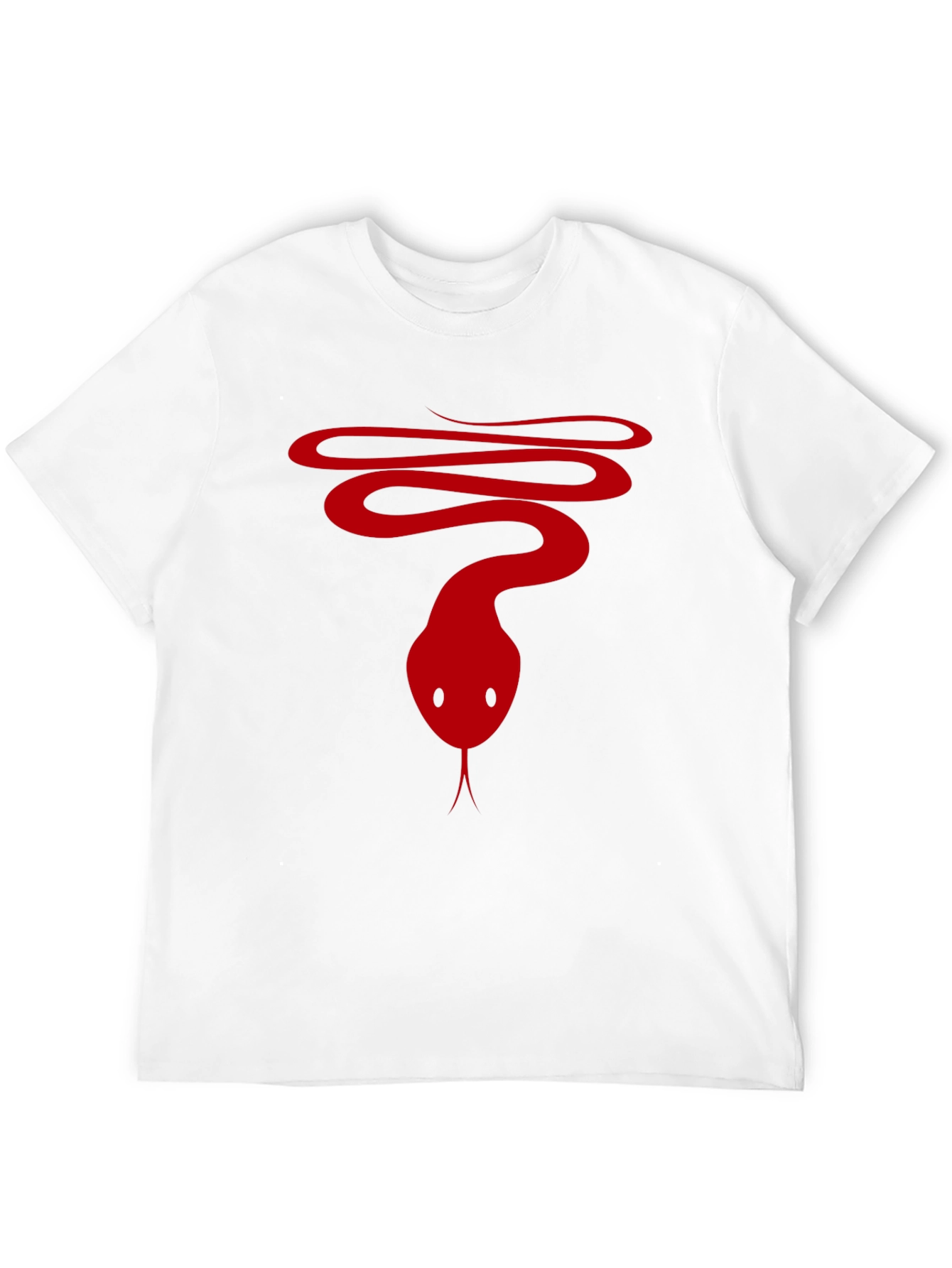Snake Graphic Tee - Mens Black Cotton T-Shirt
