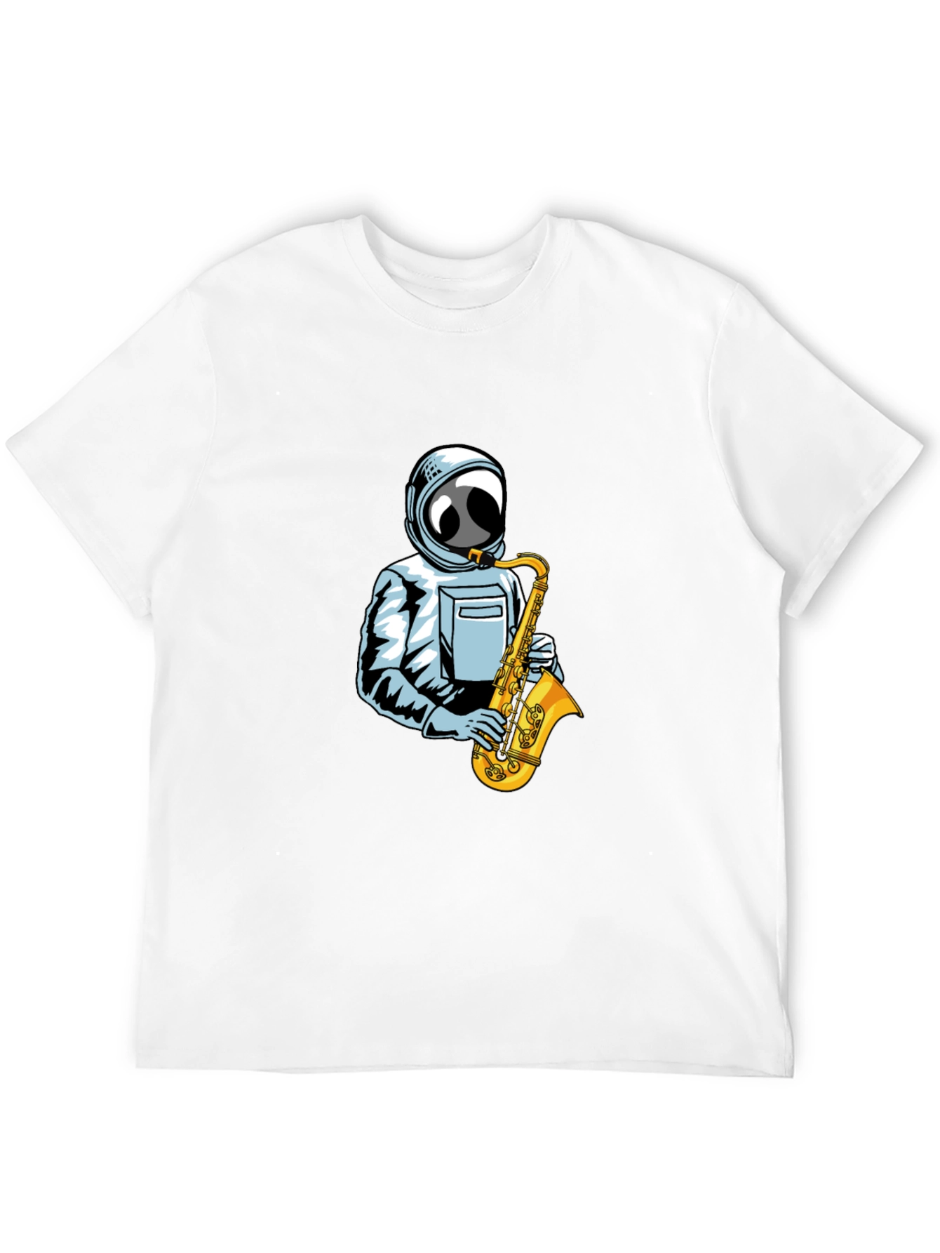 Astronaut Saxophone T-Shirt - Space Music Tee