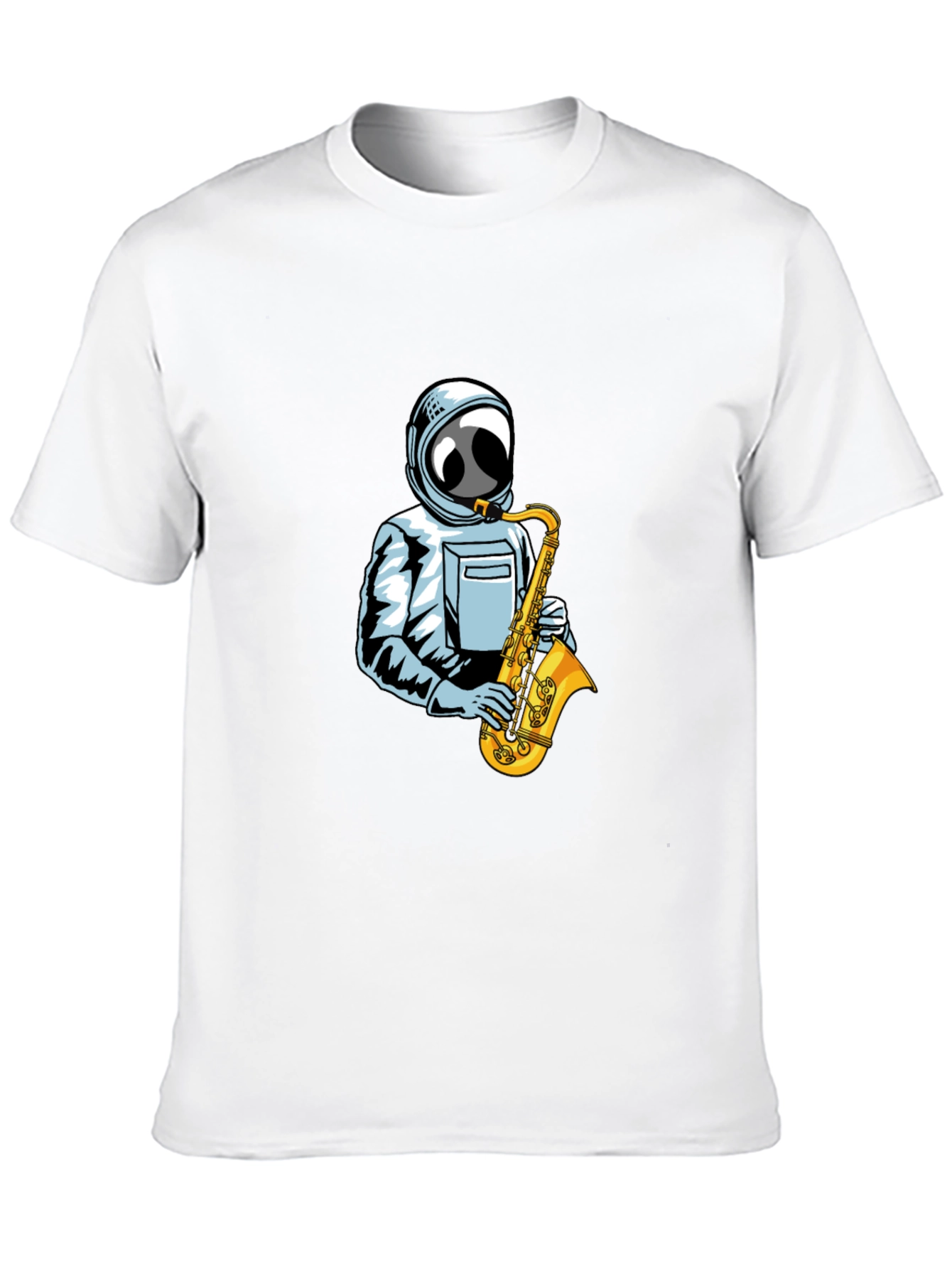 Astronaut Saxophone T-Shirt - Space Music Tee