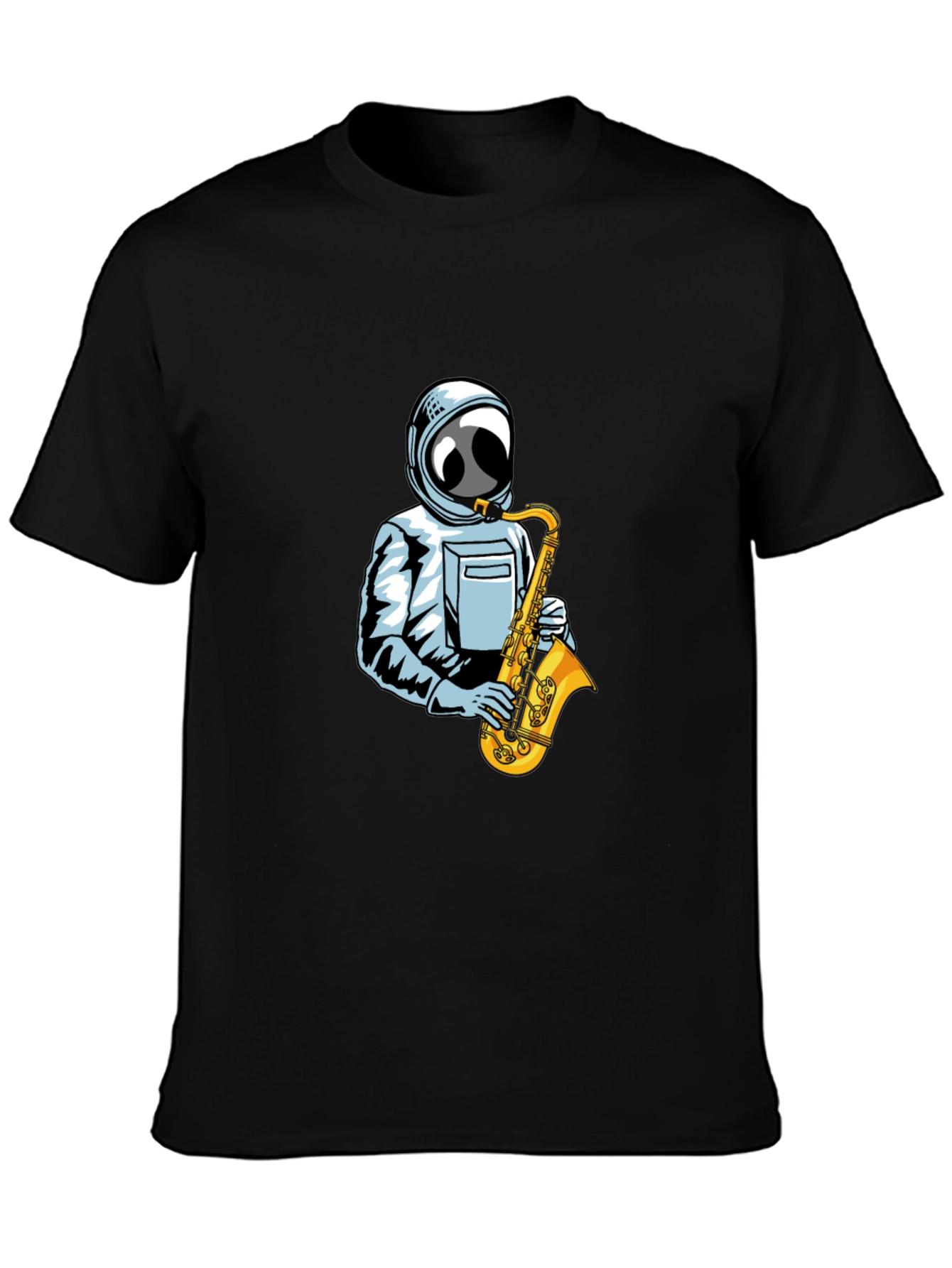 Astronaut Saxophone T-Shirt - Space Music Tee