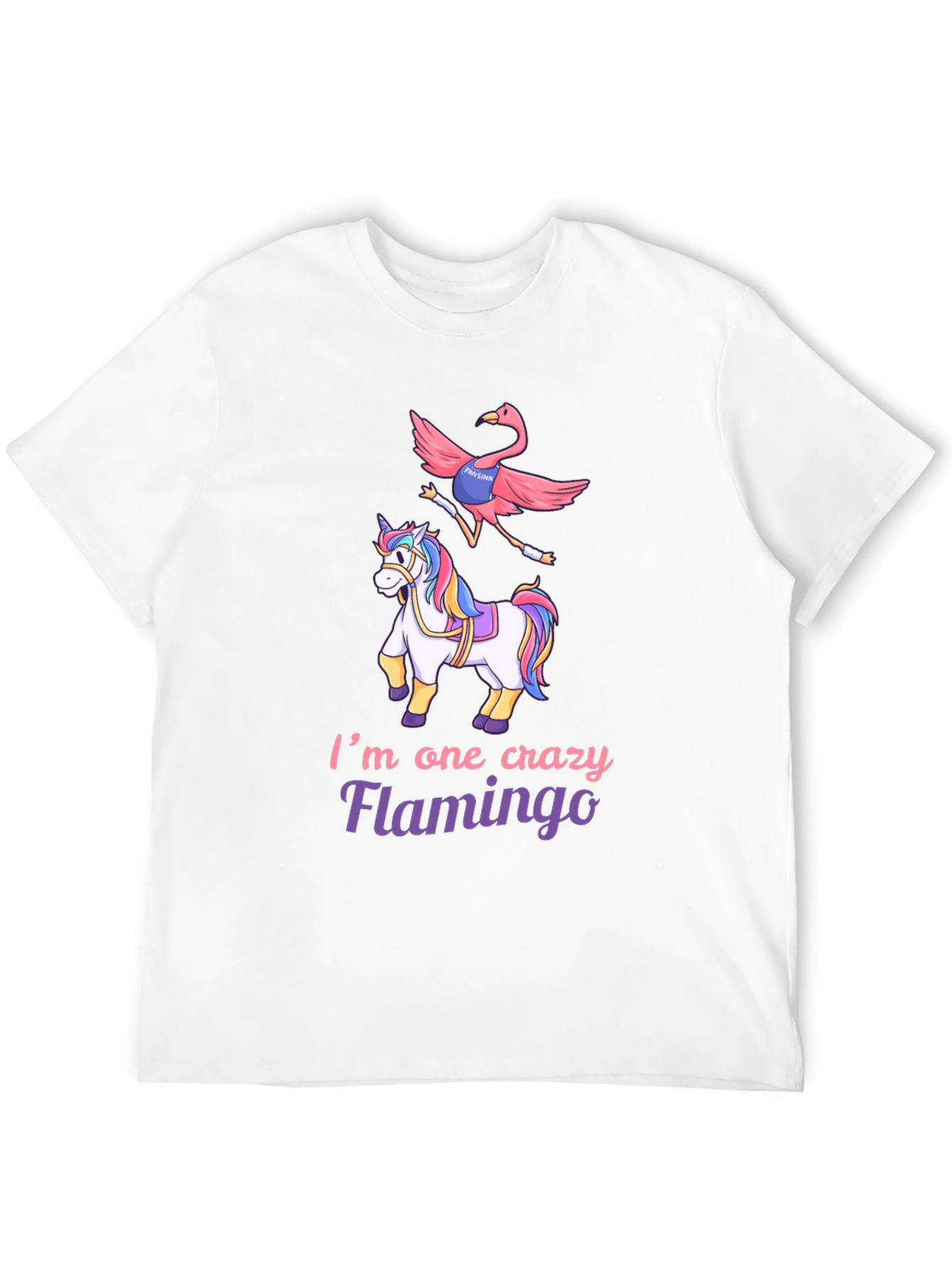 Crazy Flamingo Unicorn T-Shirt