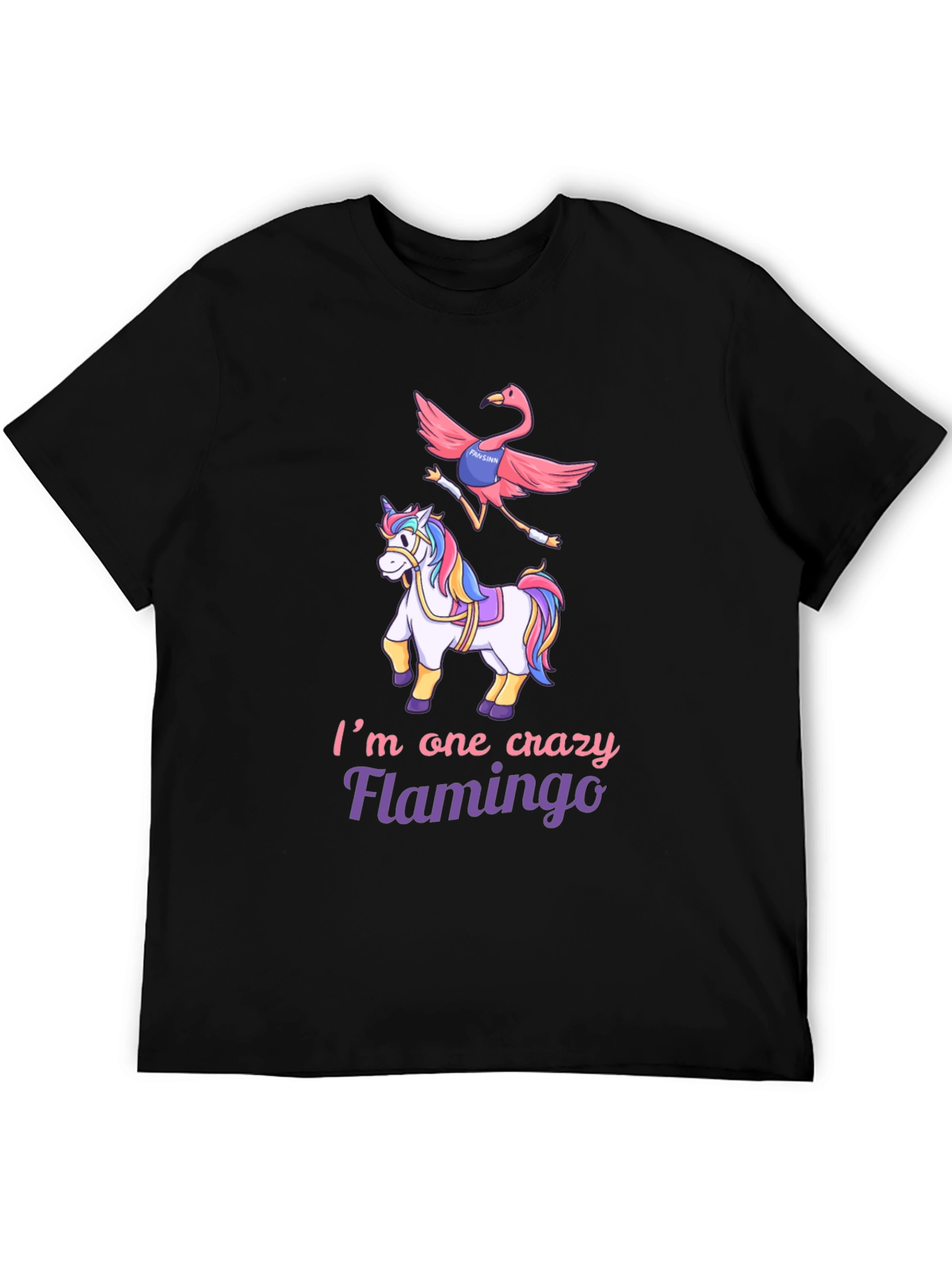 Crazy Flamingo Unicorn T-Shirt