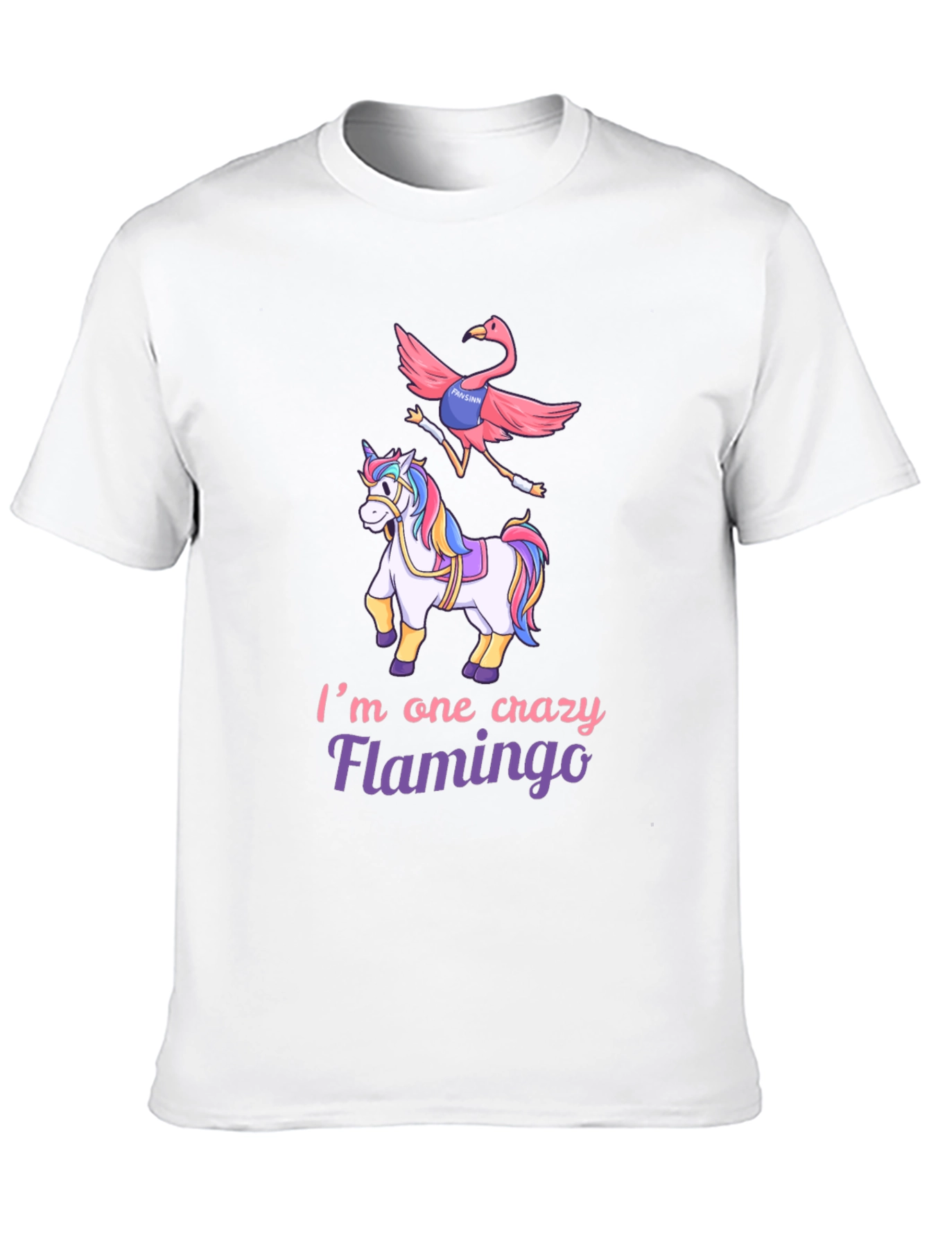 Crazy Flamingo Unicorn T-Shirt
