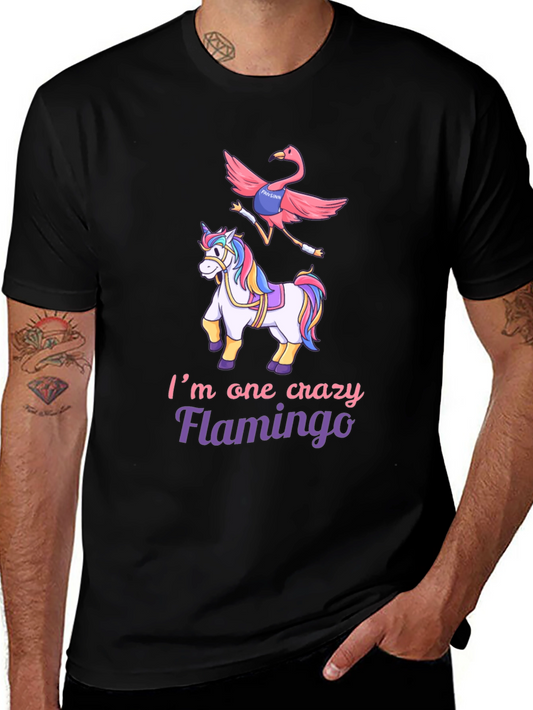 Crazy Flamingo Unicorn T-Shirt