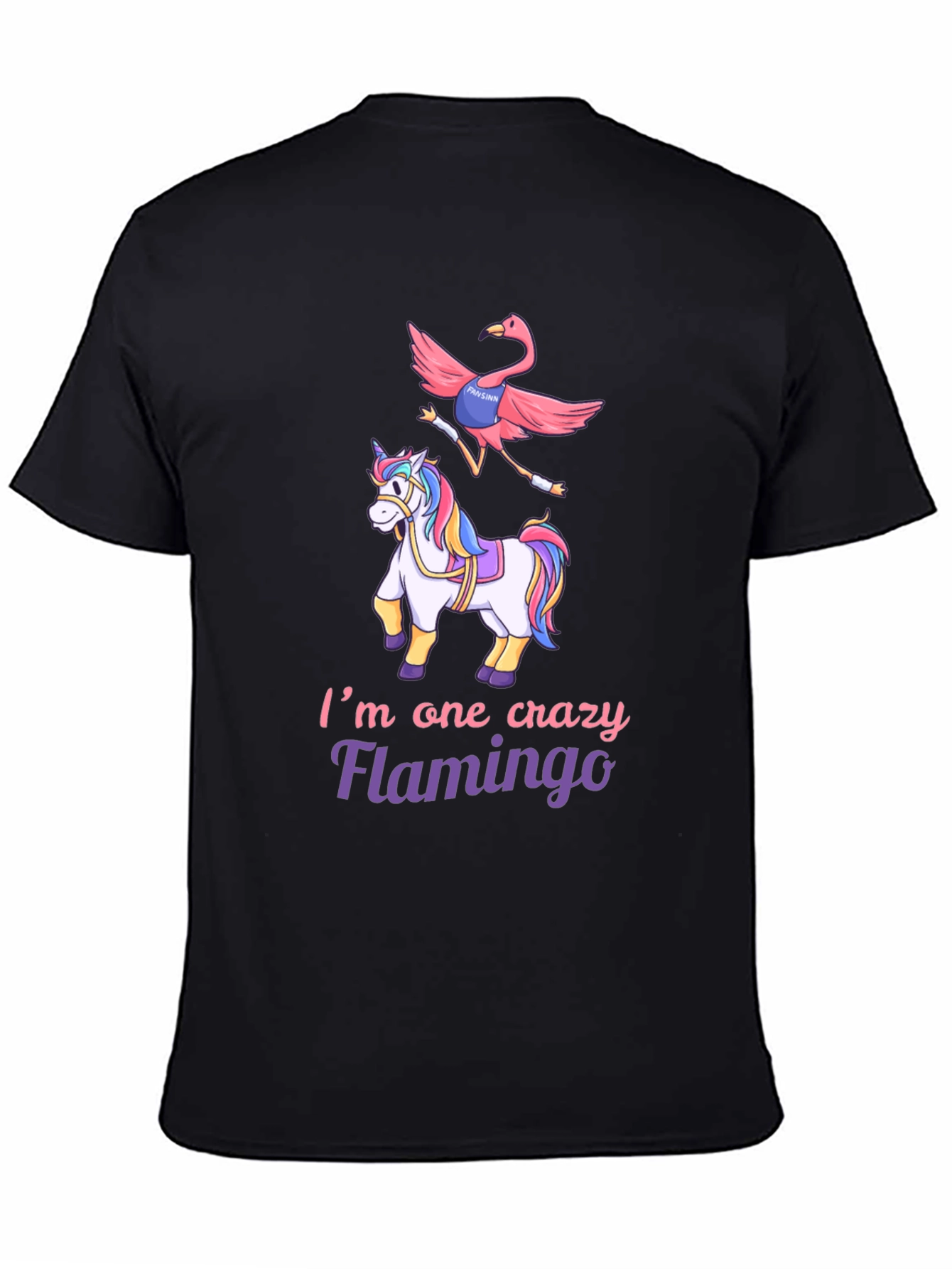 Crazy Flamingo Unicorn T-Shirt