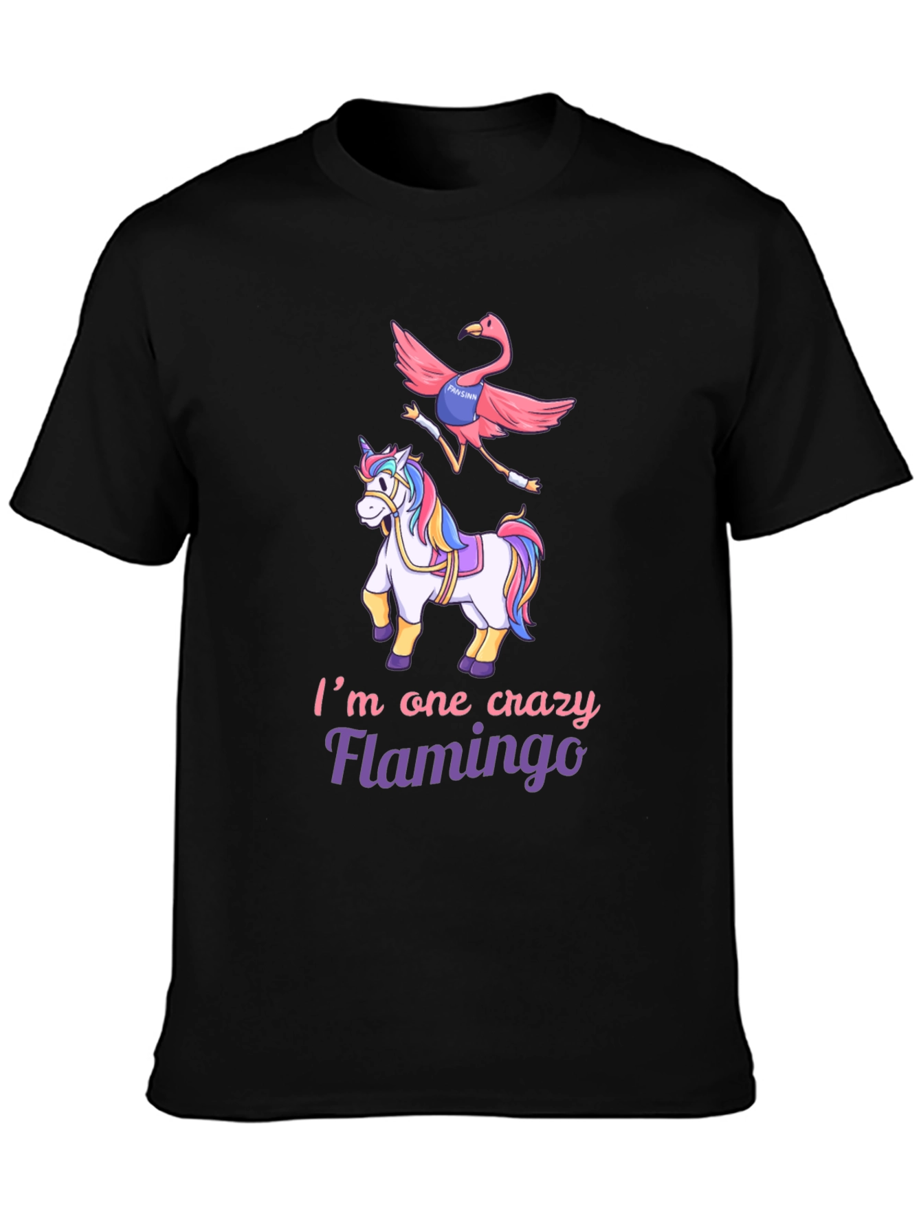 Crazy Flamingo Unicorn T-Shirt