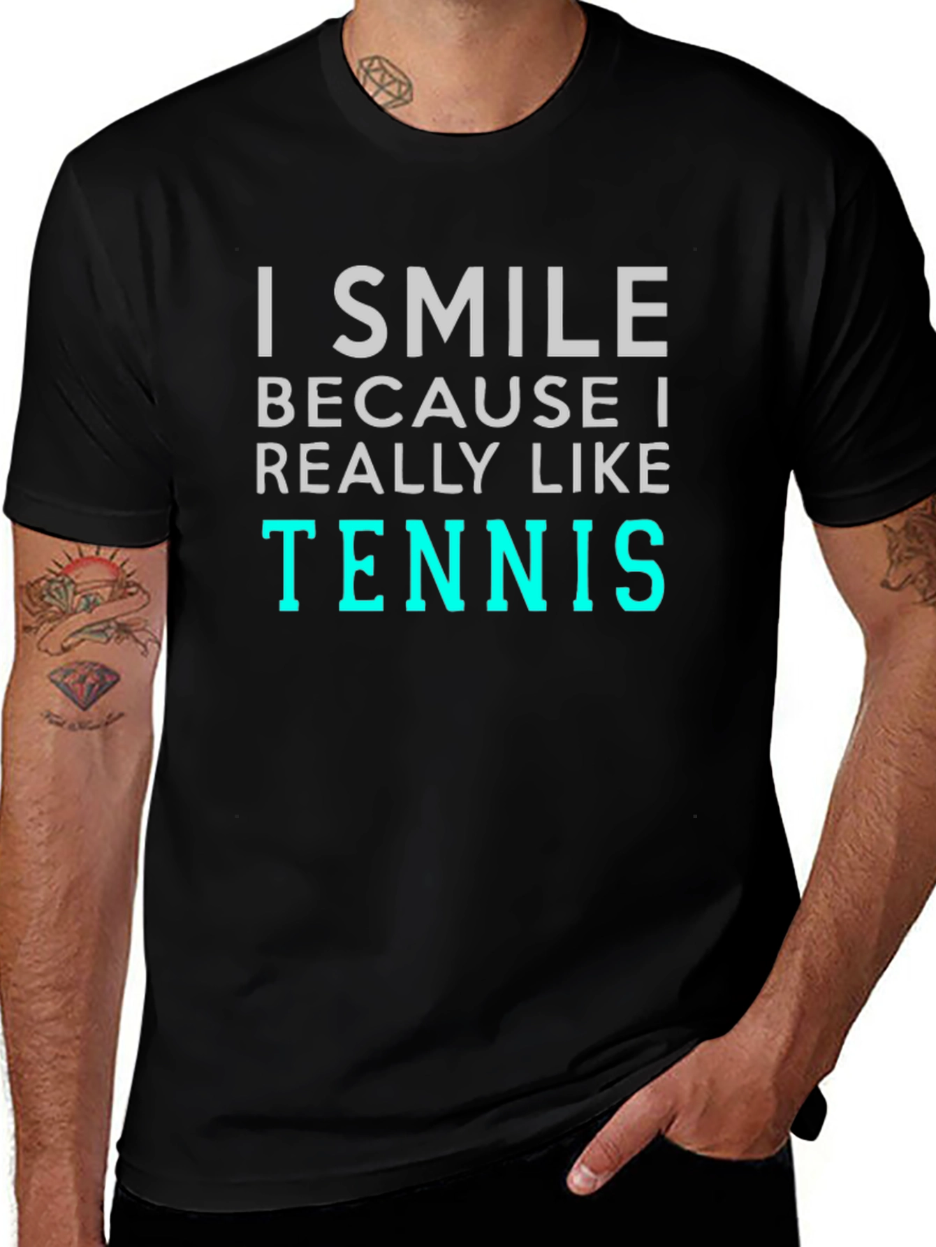 I Smile Because I Like Tennis T-Shirt
