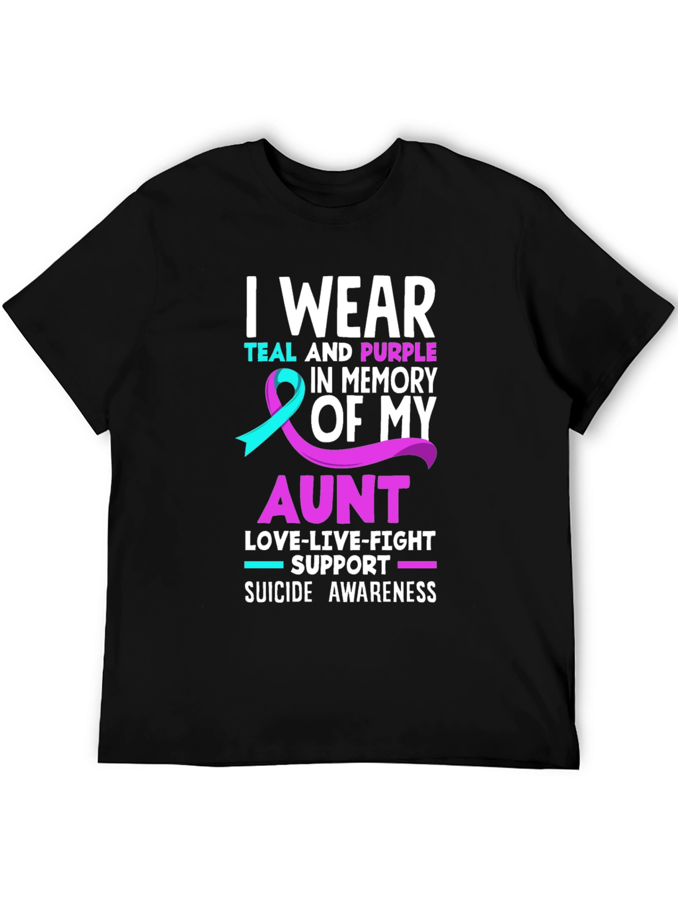 Teal & Purple Suicide Awareness T-Shirt