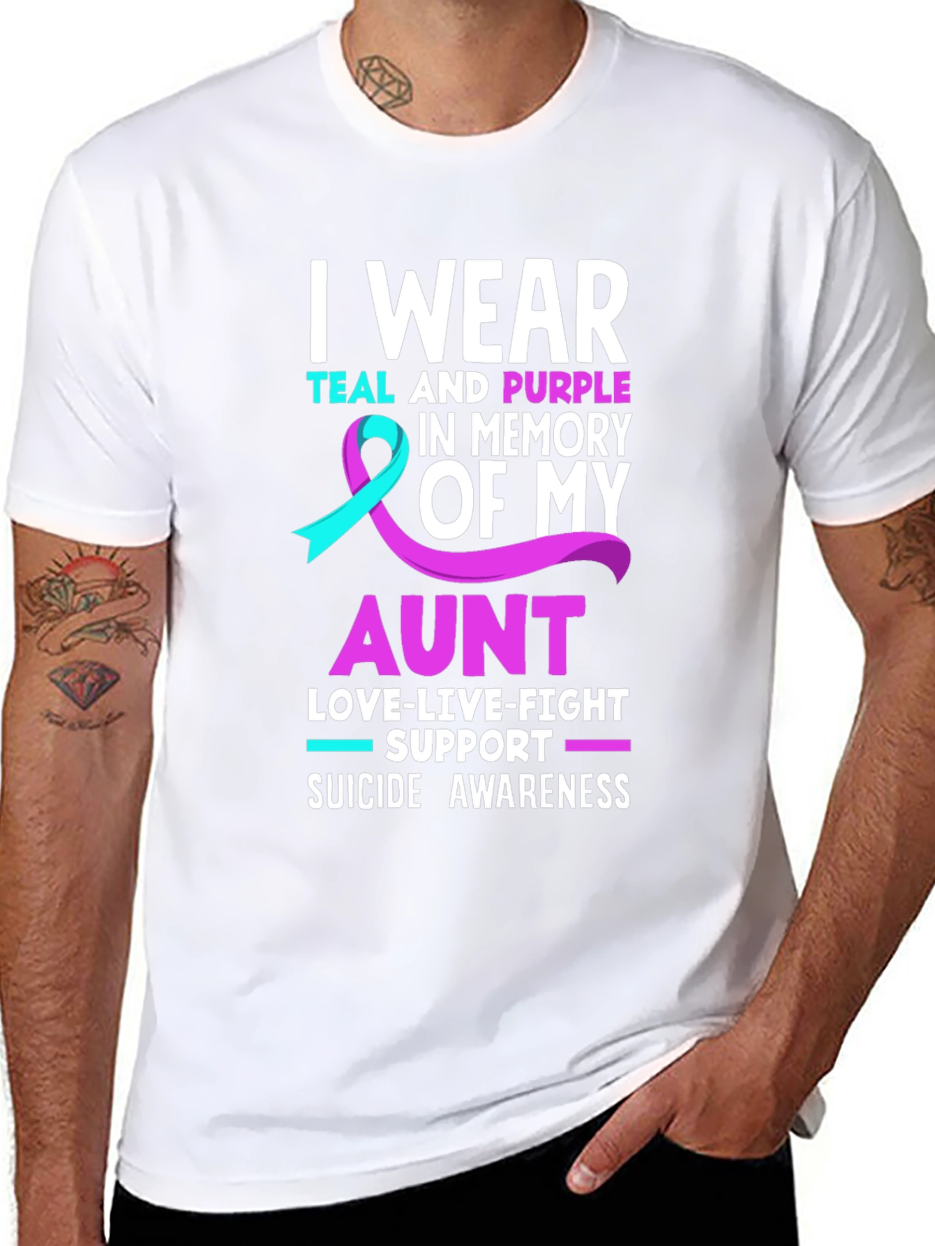 Teal & Purple Suicide Awareness T-Shirt