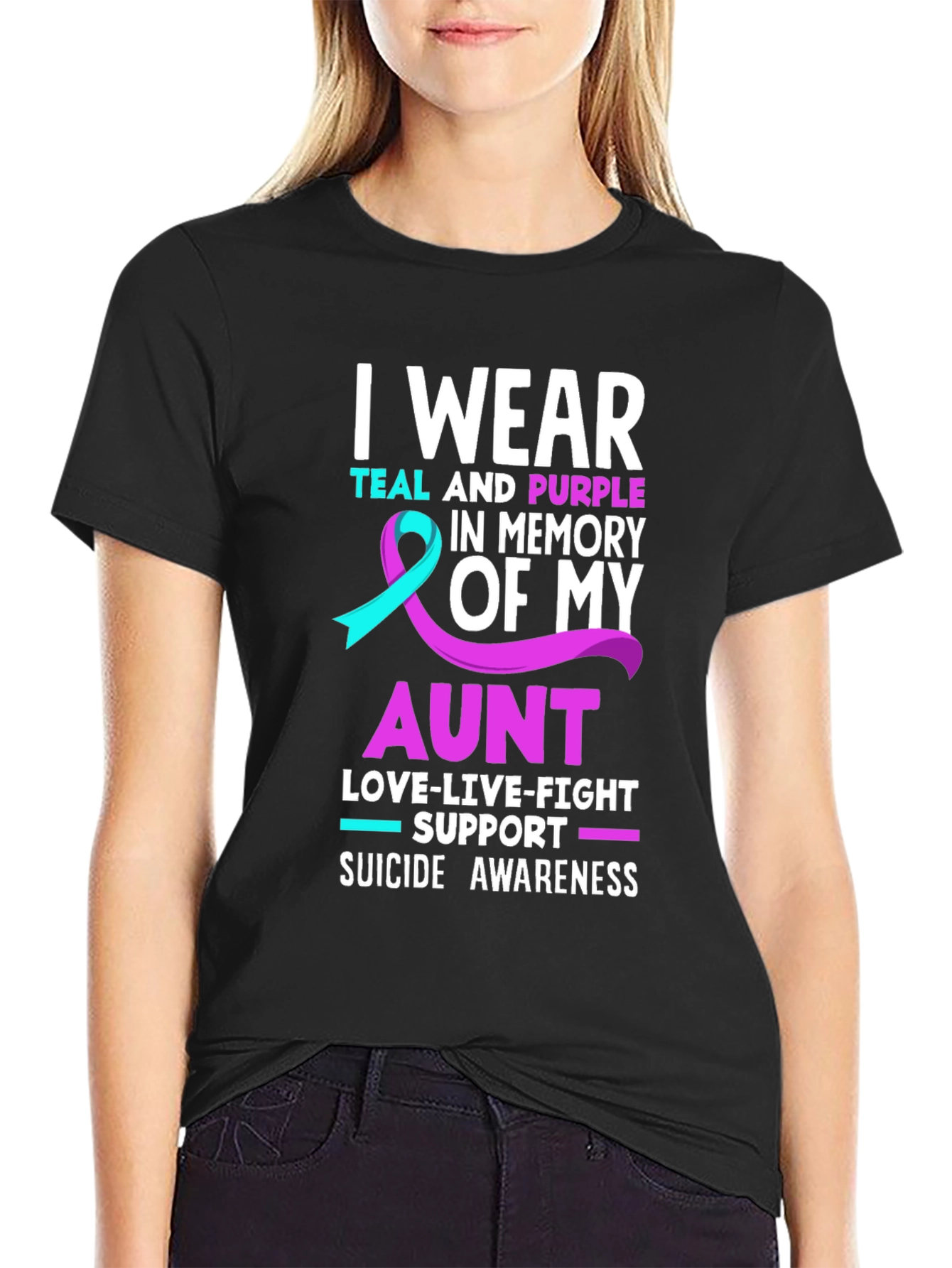 Teal & Purple Suicide Awareness T-Shirt