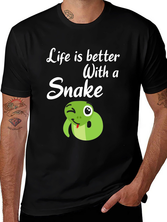 Life is Better with a Snake Graphic Tee