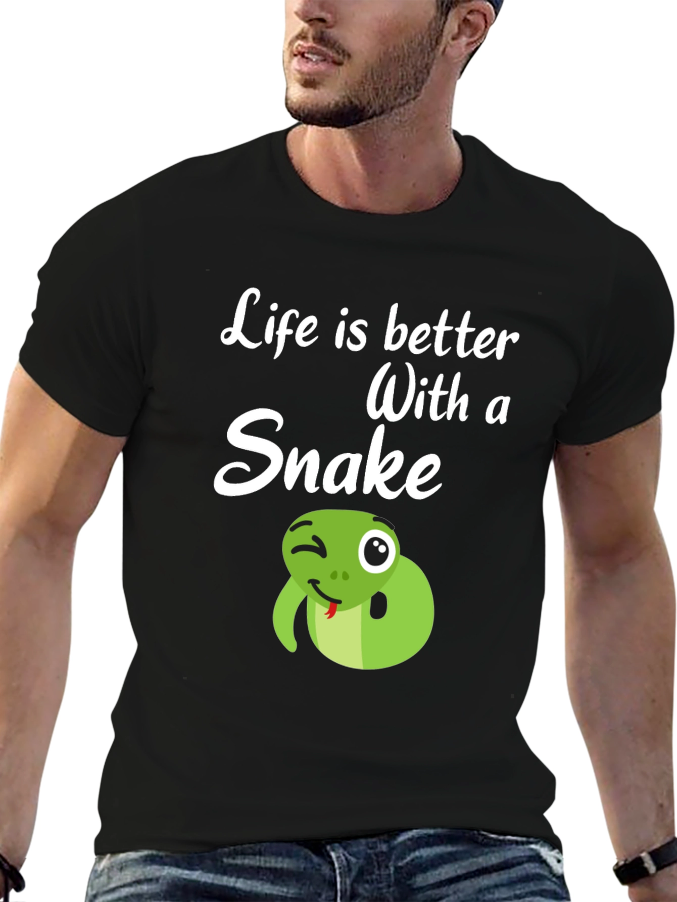 Life is Better with a Snake Graphic Tee