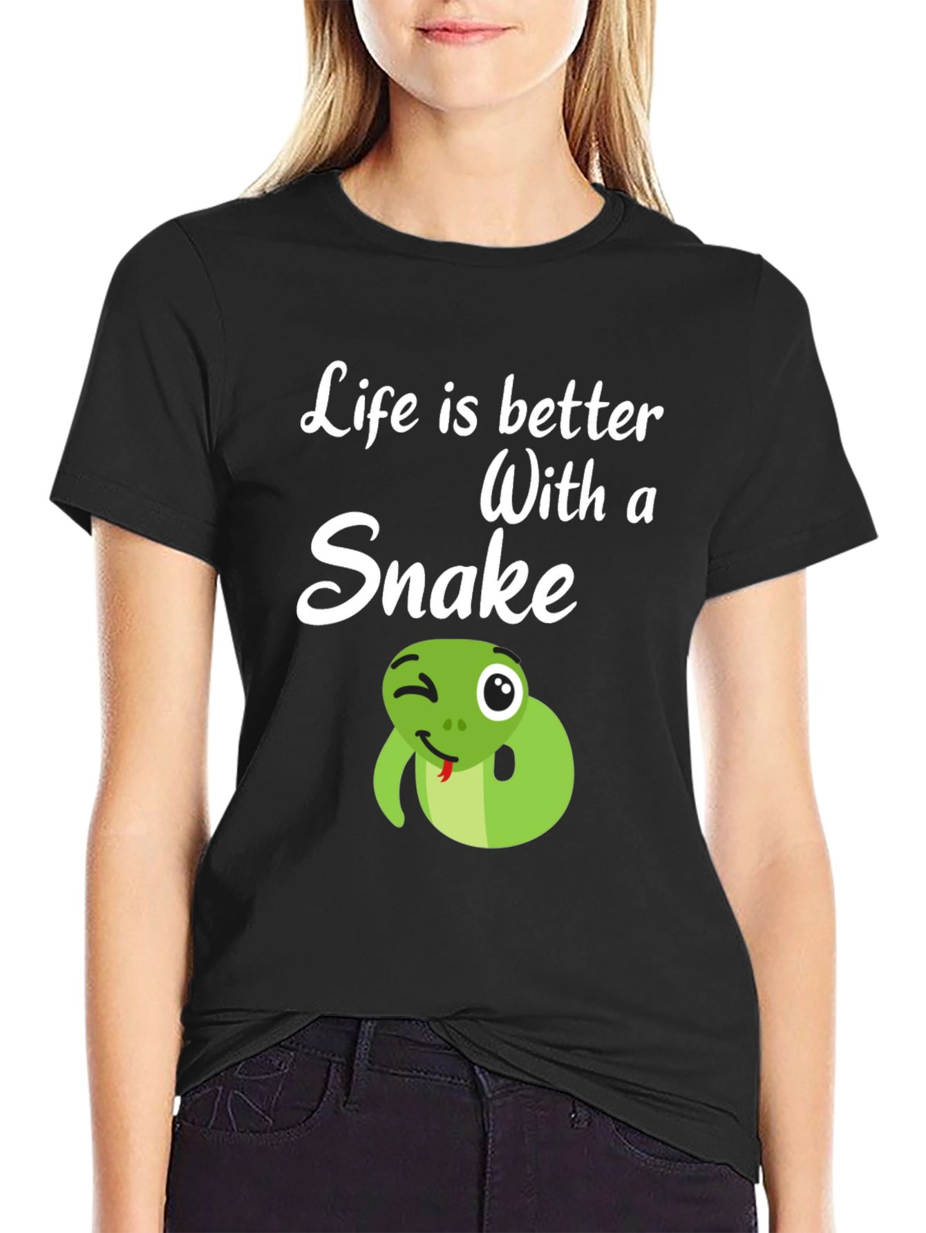 Life is Better with a Snake Graphic Tee