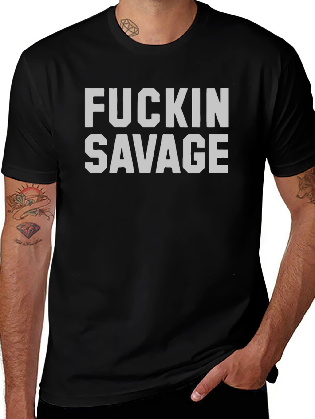 F*ckin Savage Graphic T-Shirt - Bold & Edgy
