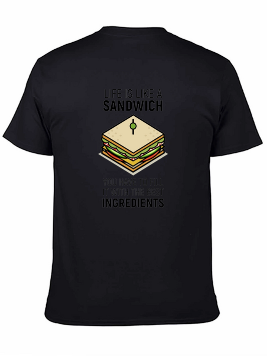 Life is Like a Sandwich Graphic T-Shirt