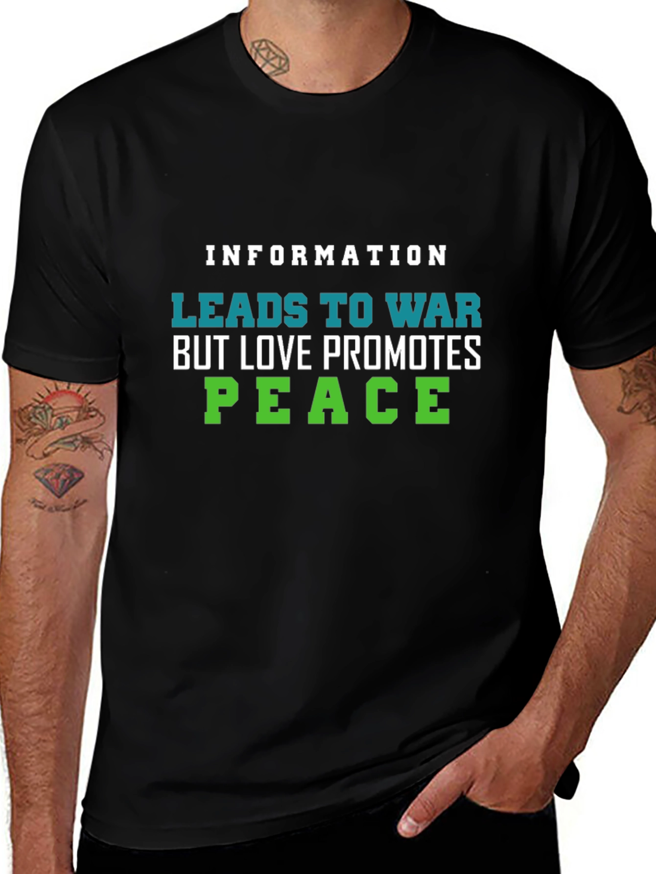 Information Leads to War Graphic T-Shirt