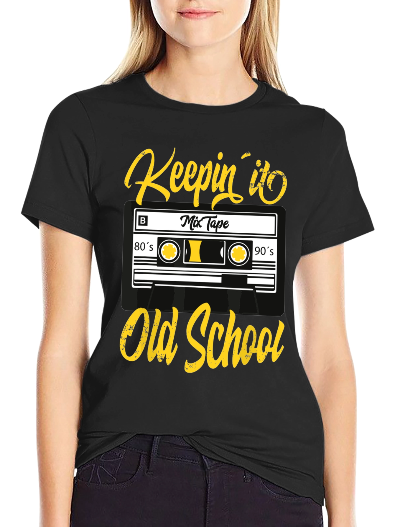 Keepin it Old School Cassette Tape Graphic Tee