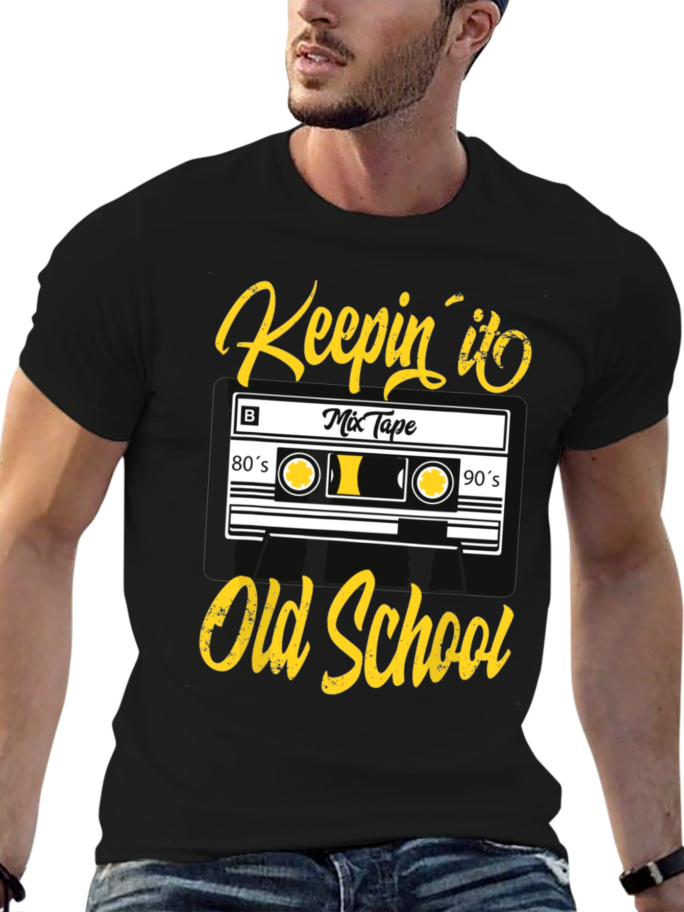 Keepin it Old School Cassette Tape Graphic Tee