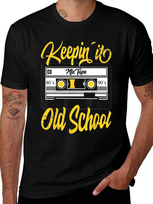 Keepin it Old School Cassette Tape Graphic Tee