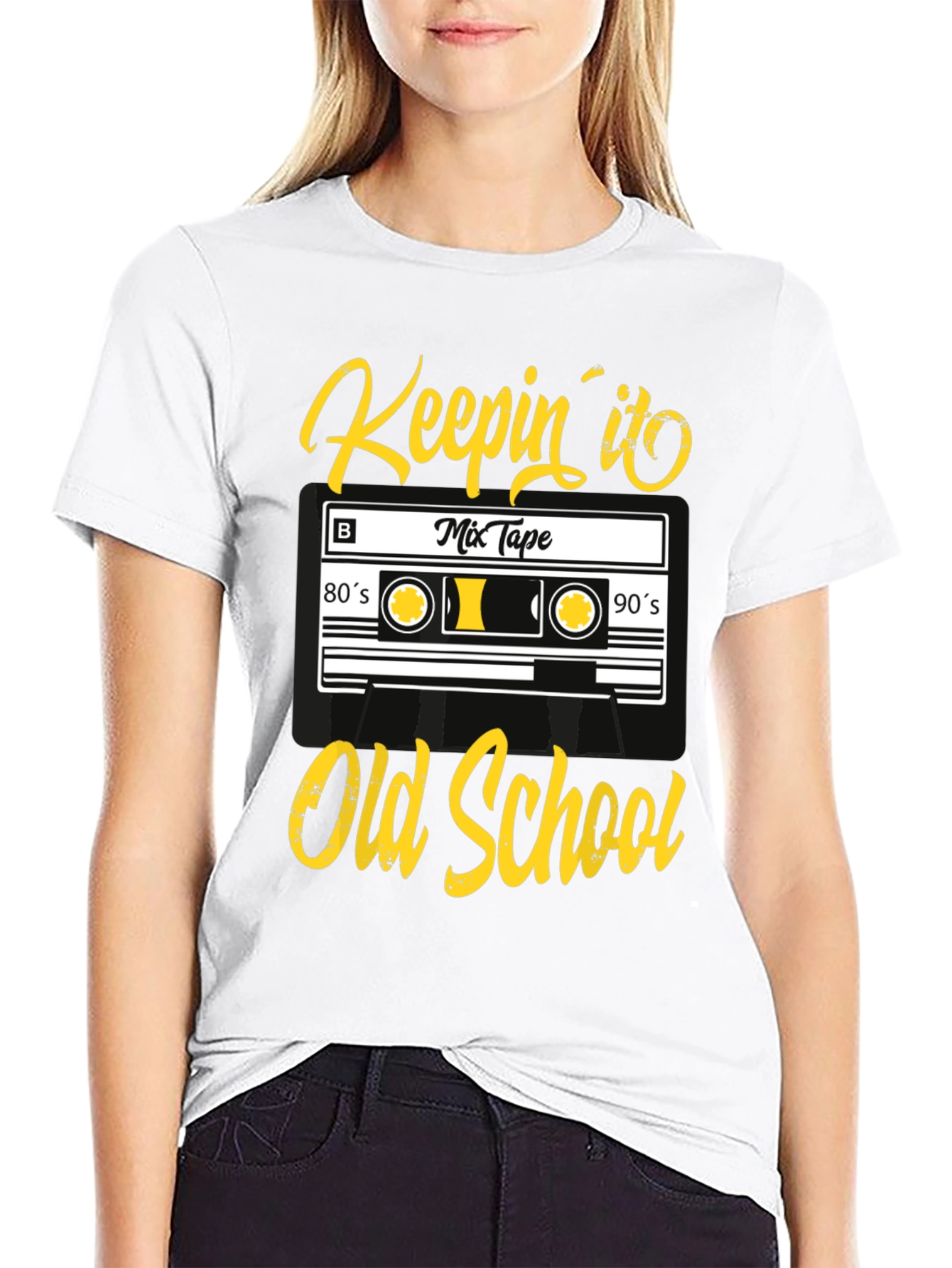 Keepin it Old School Cassette Tape Graphic Tee