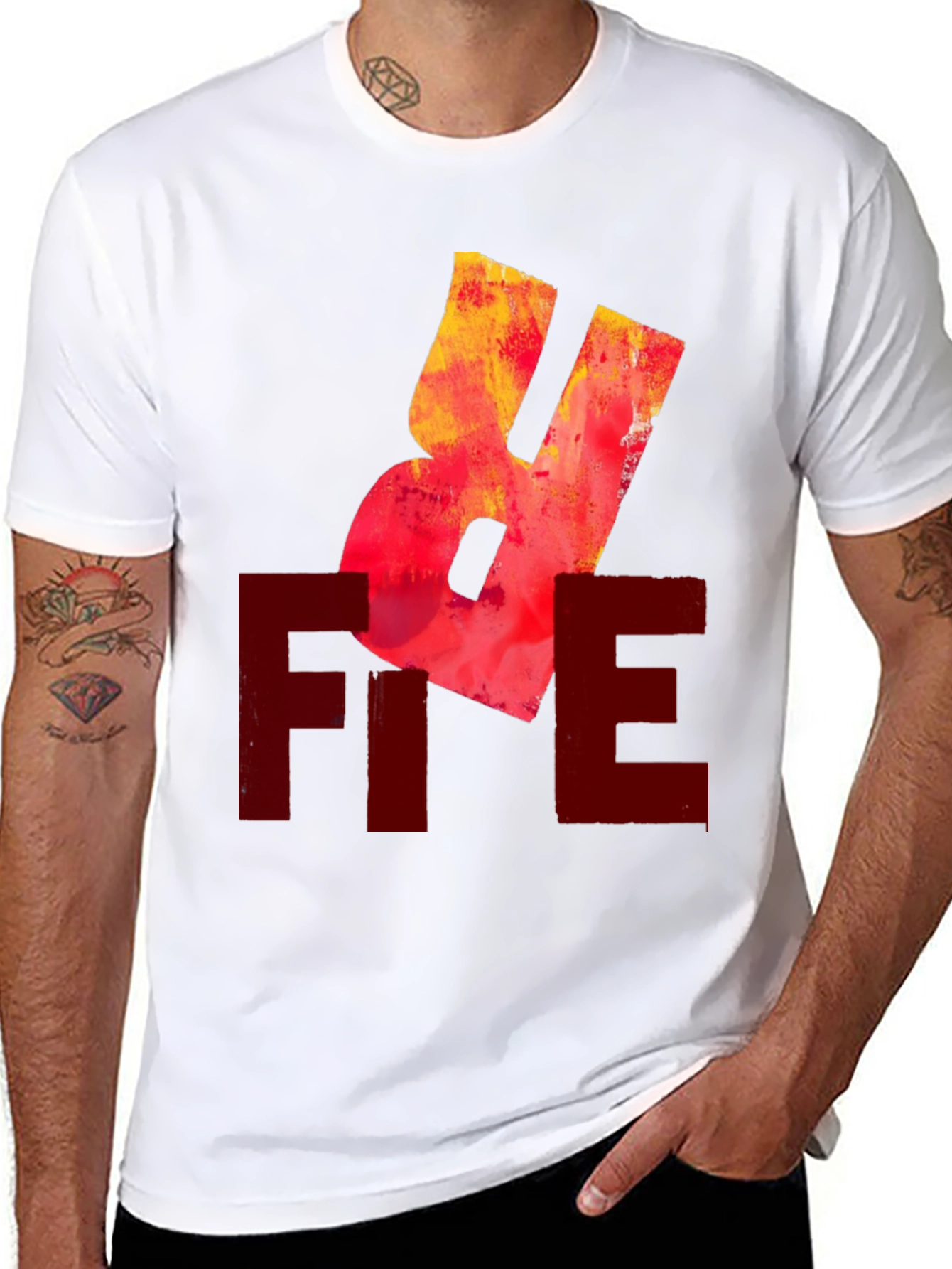 Abstract Graphic Tee - Modern Style