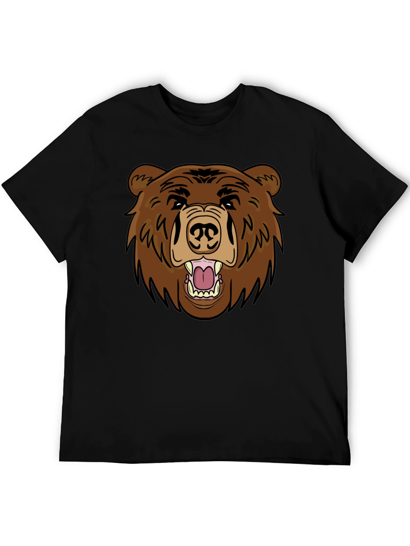Bear Graphic Tee - Mens Black T-Shirt
