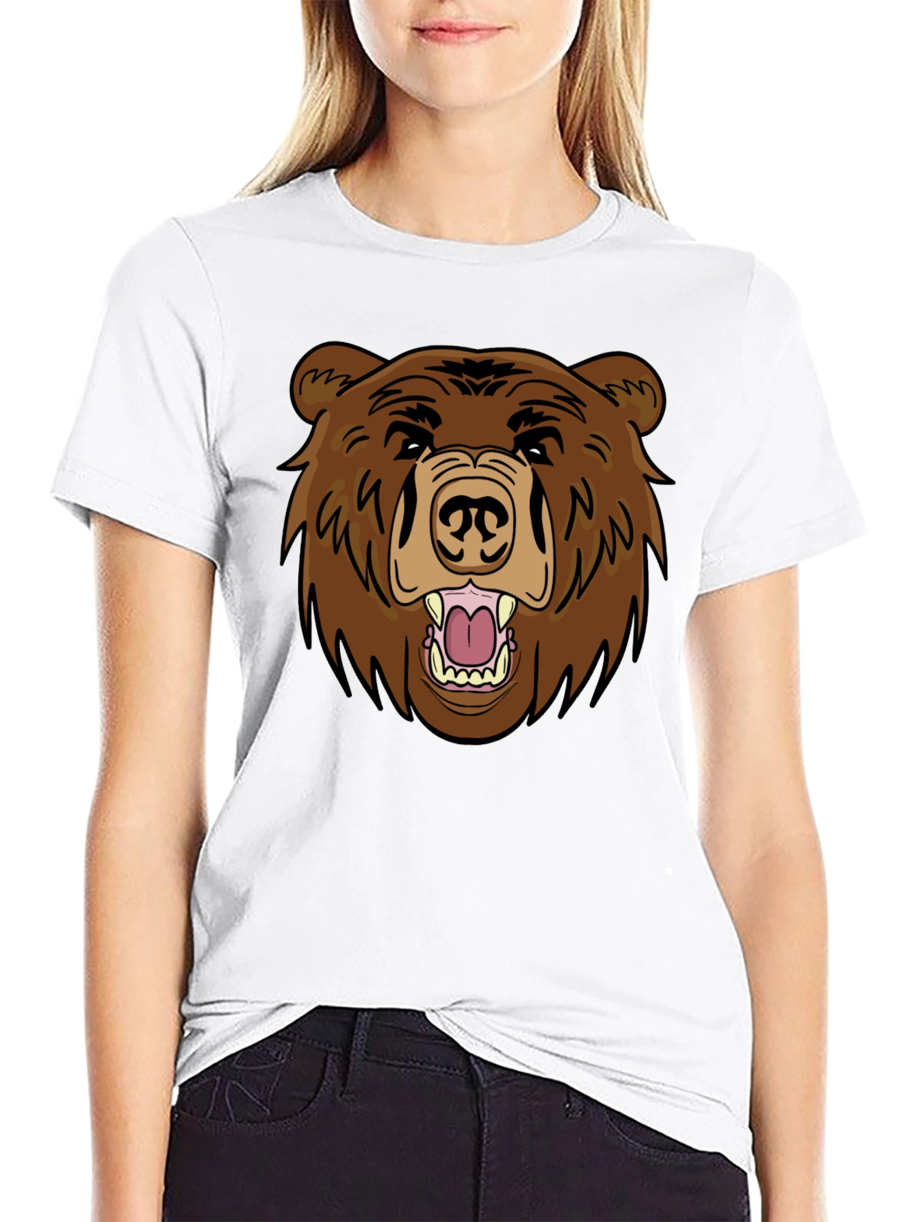 Bear Graphic Tee - Mens Black T-Shirt