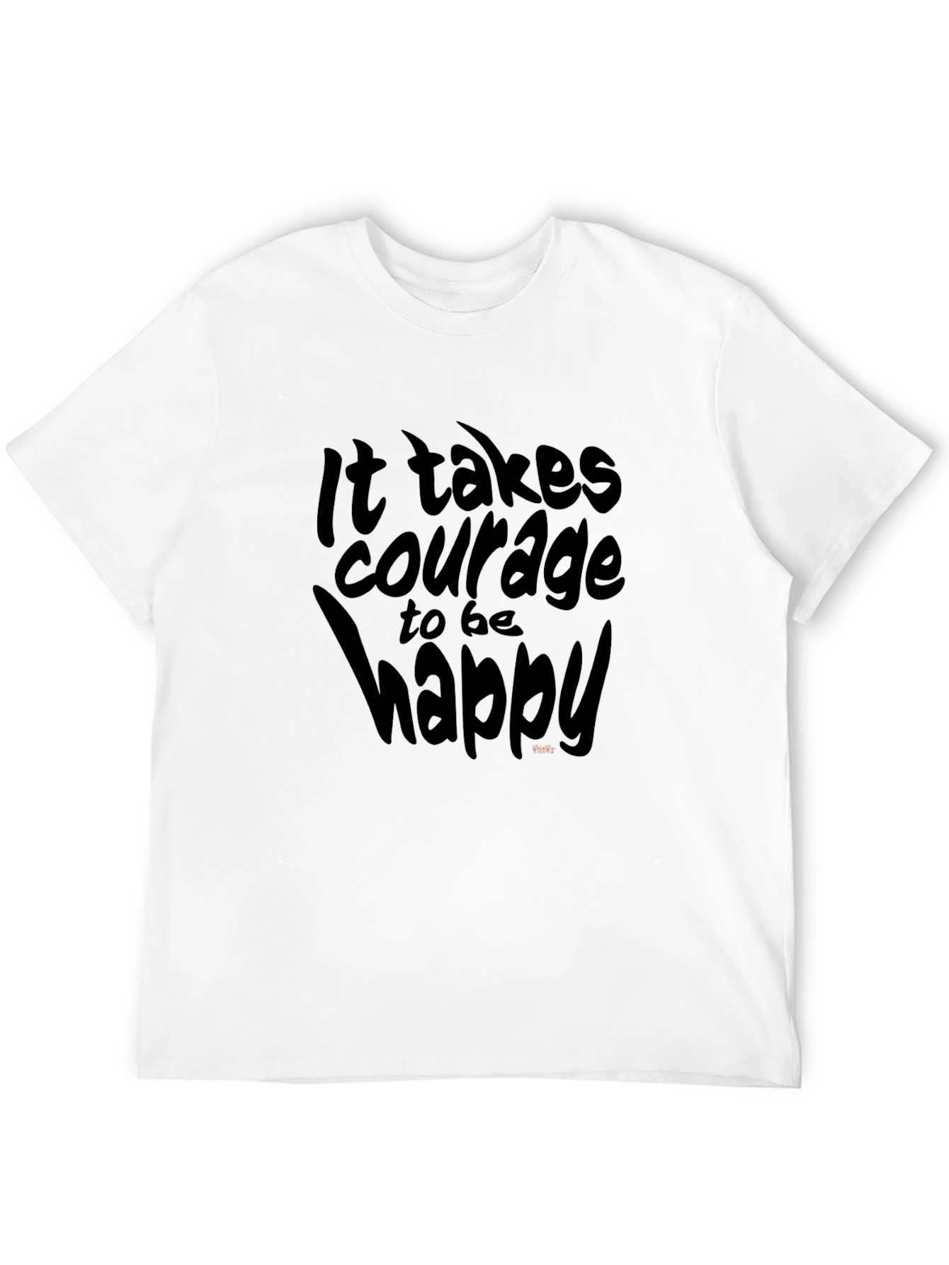 Courage to be Happy Black Graphic Tee