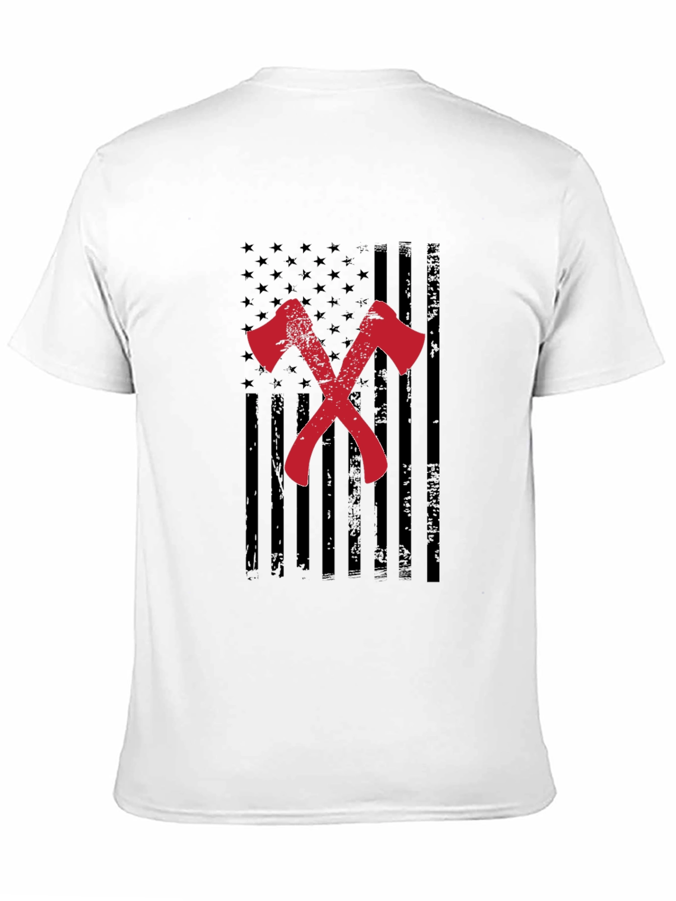 American Flag Axe Black T-Shirt