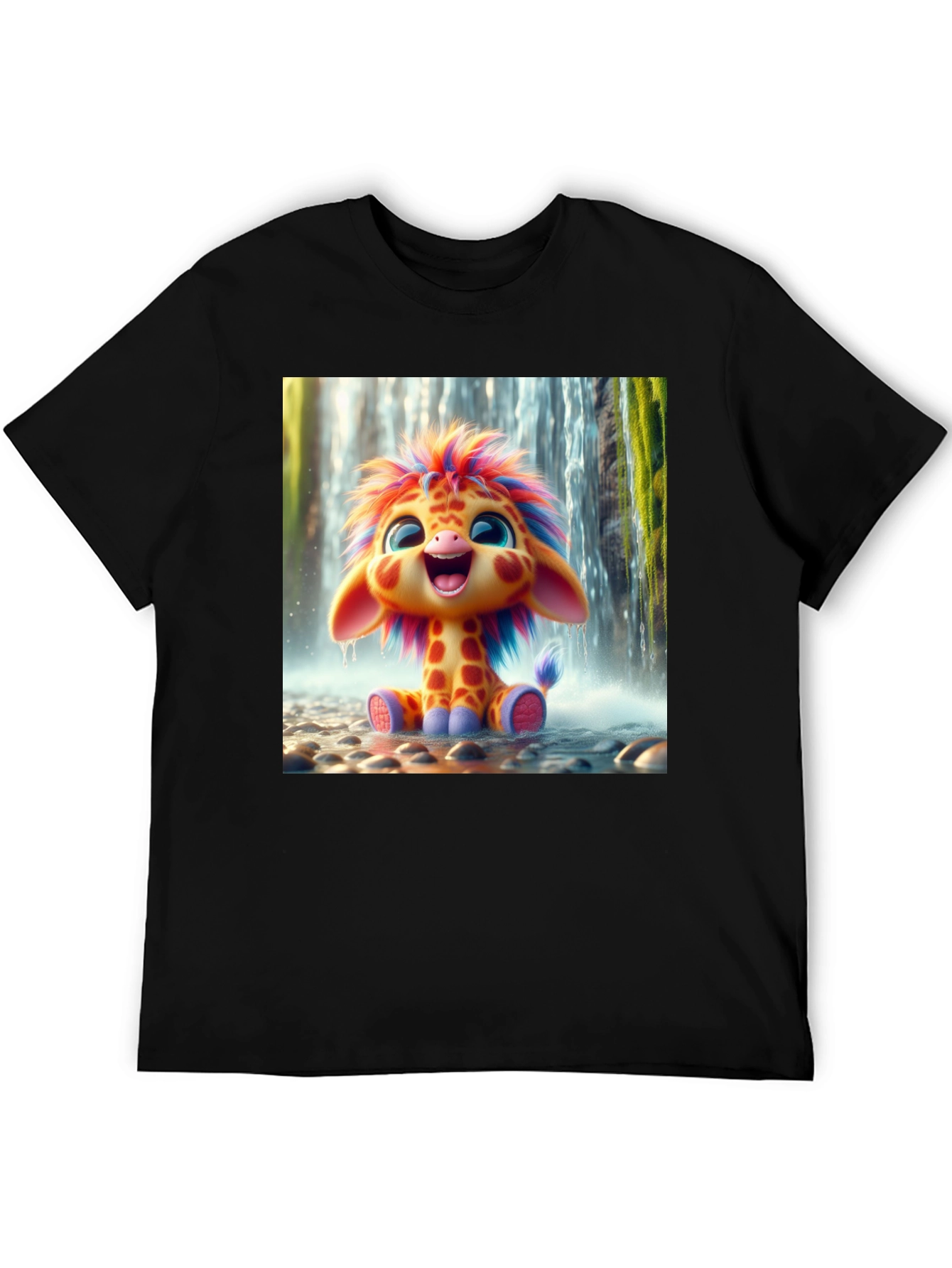 Cute Cartoon Giraffe Unisex T-Shirt