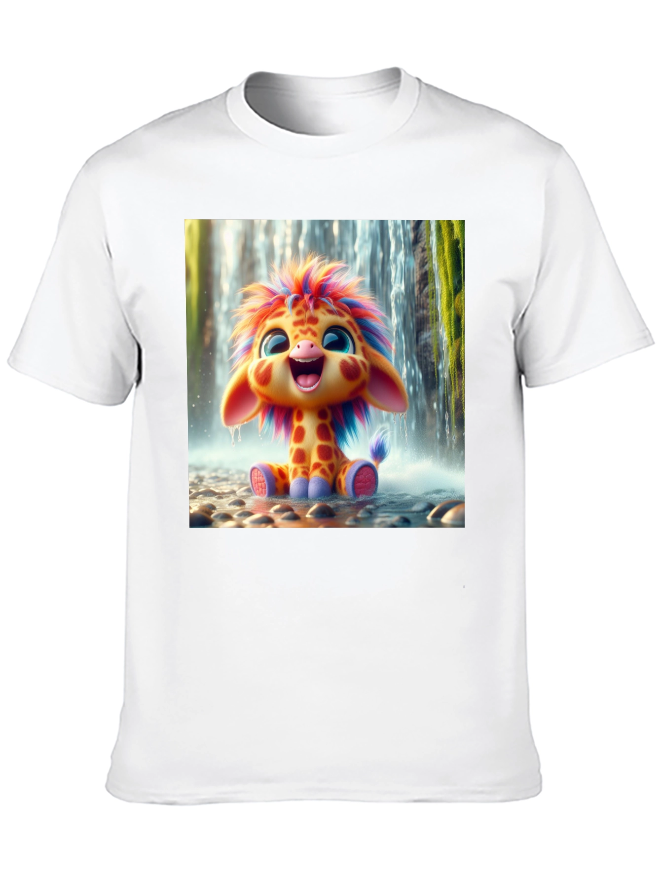 Cute Cartoon Giraffe Unisex T-Shirt