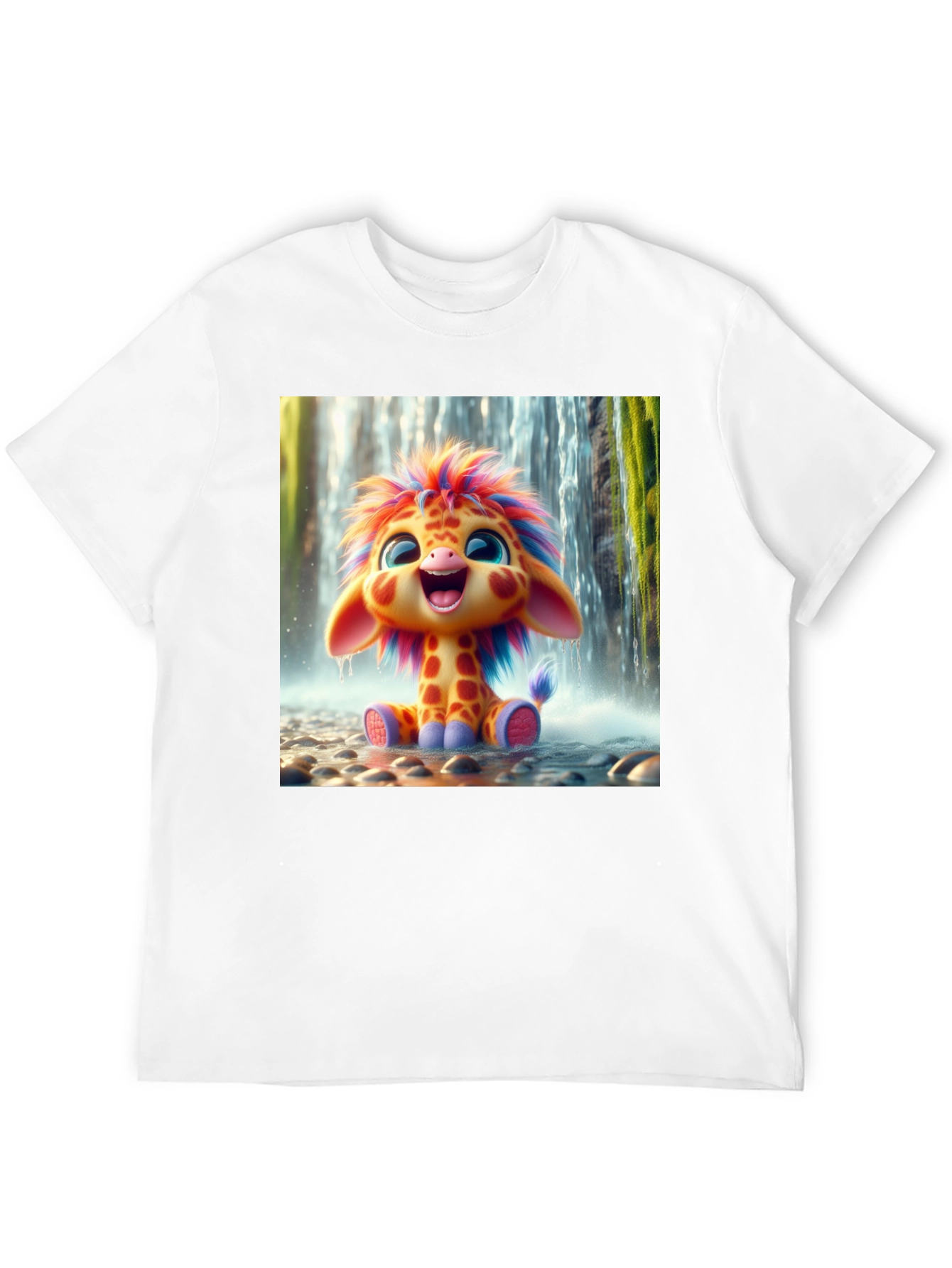 Cute Cartoon Giraffe Unisex T-Shirt