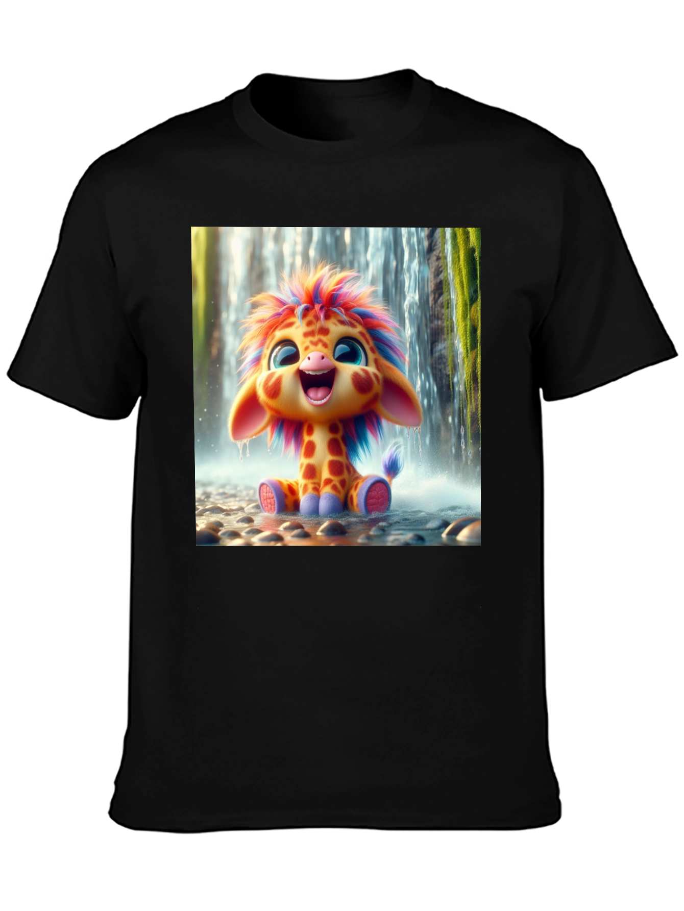 Cute Cartoon Giraffe Unisex T-Shirt