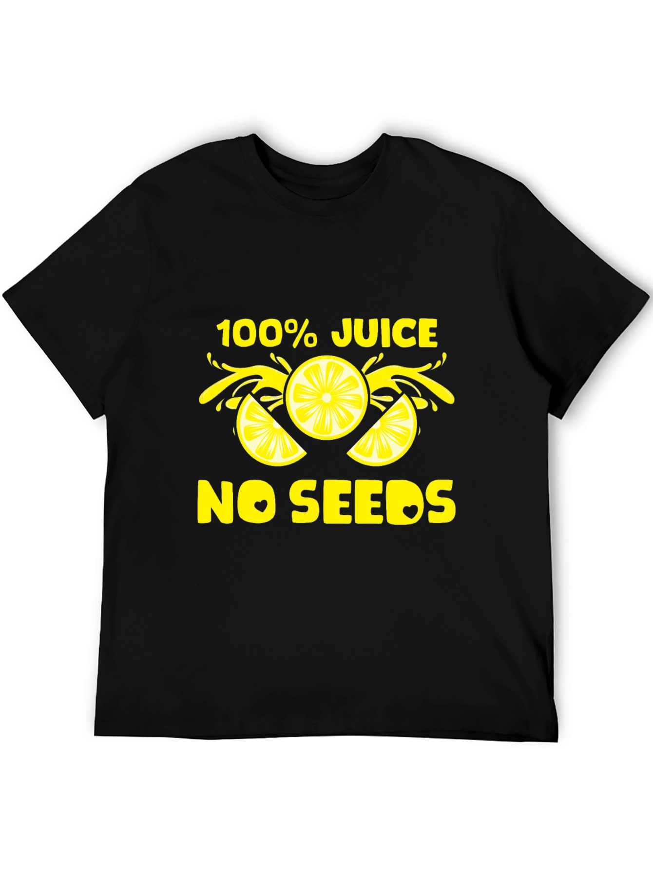100% Juice No Seeds T-Shirt - Black