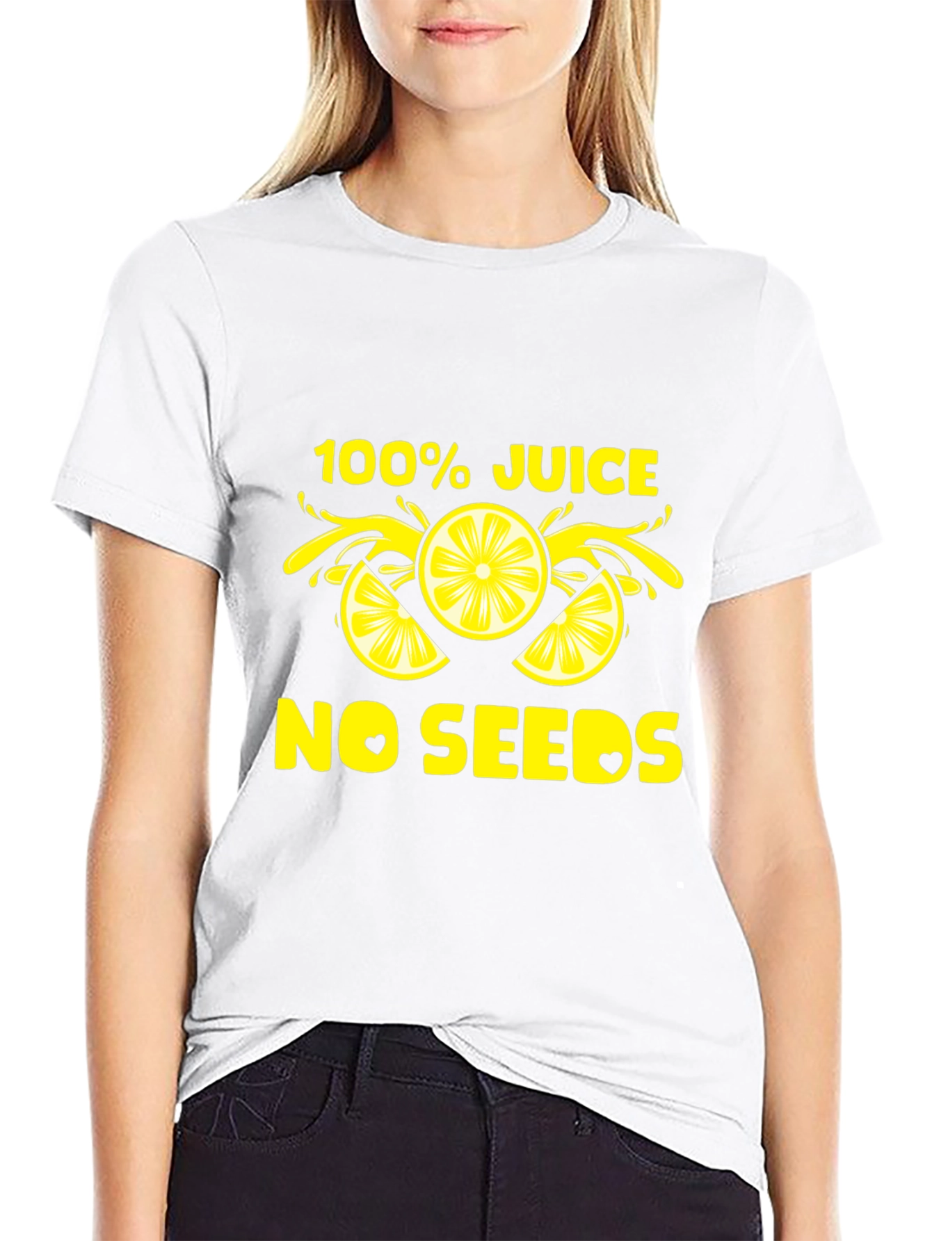 100% Juice No Seeds T-Shirt - Black