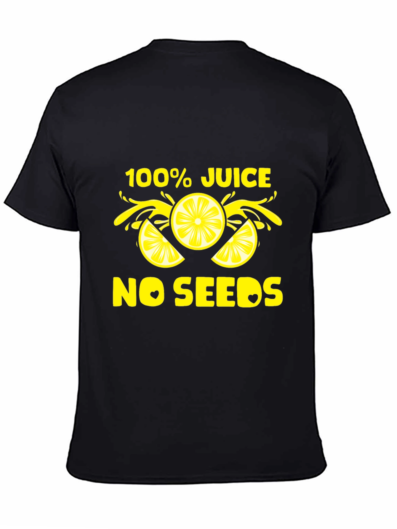 100% Juice No Seeds T-Shirt - Black