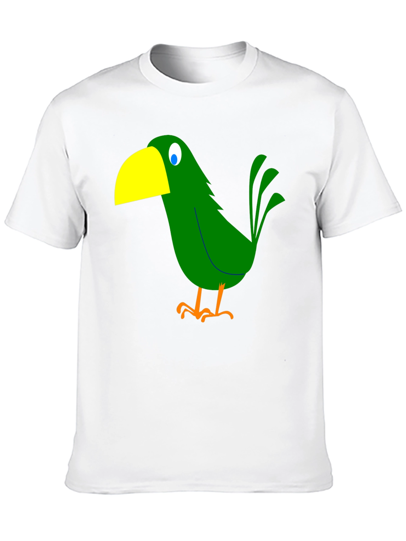 Cartoon Bird Graphic Tee - Black T-Shirt