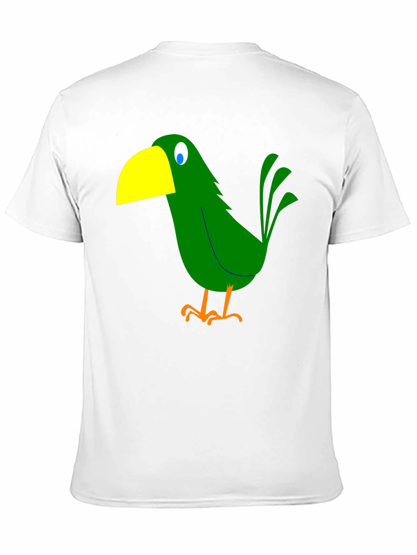 Cartoon Bird Graphic Tee - Black T-Shirt