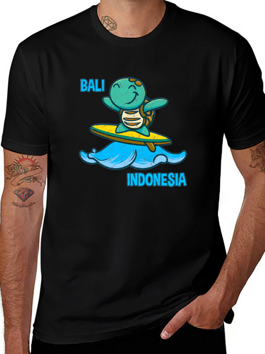 Bali Indonesia Turtle Surf T-Shirt