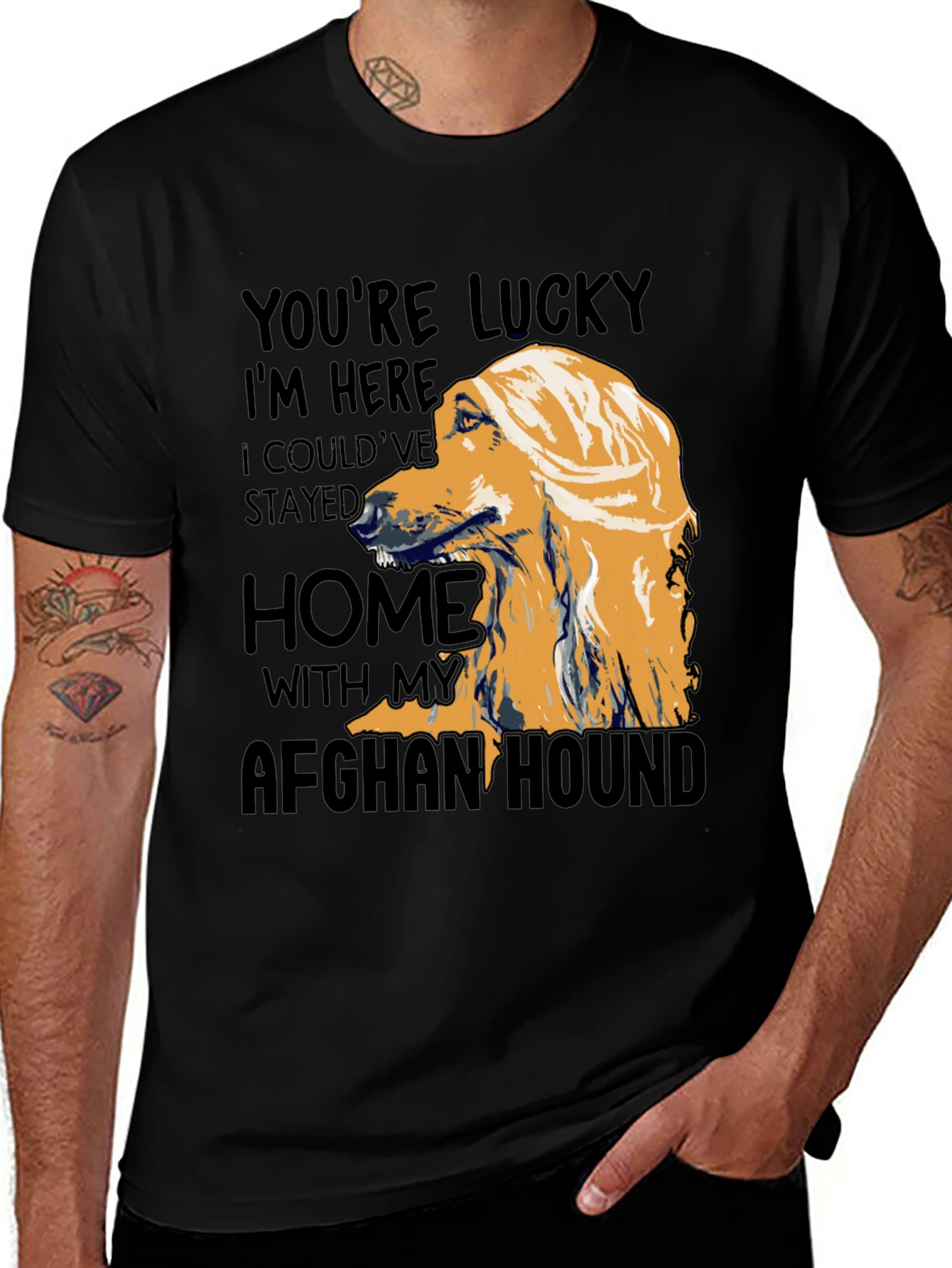 Afghan Hound Graphic T-Shirt