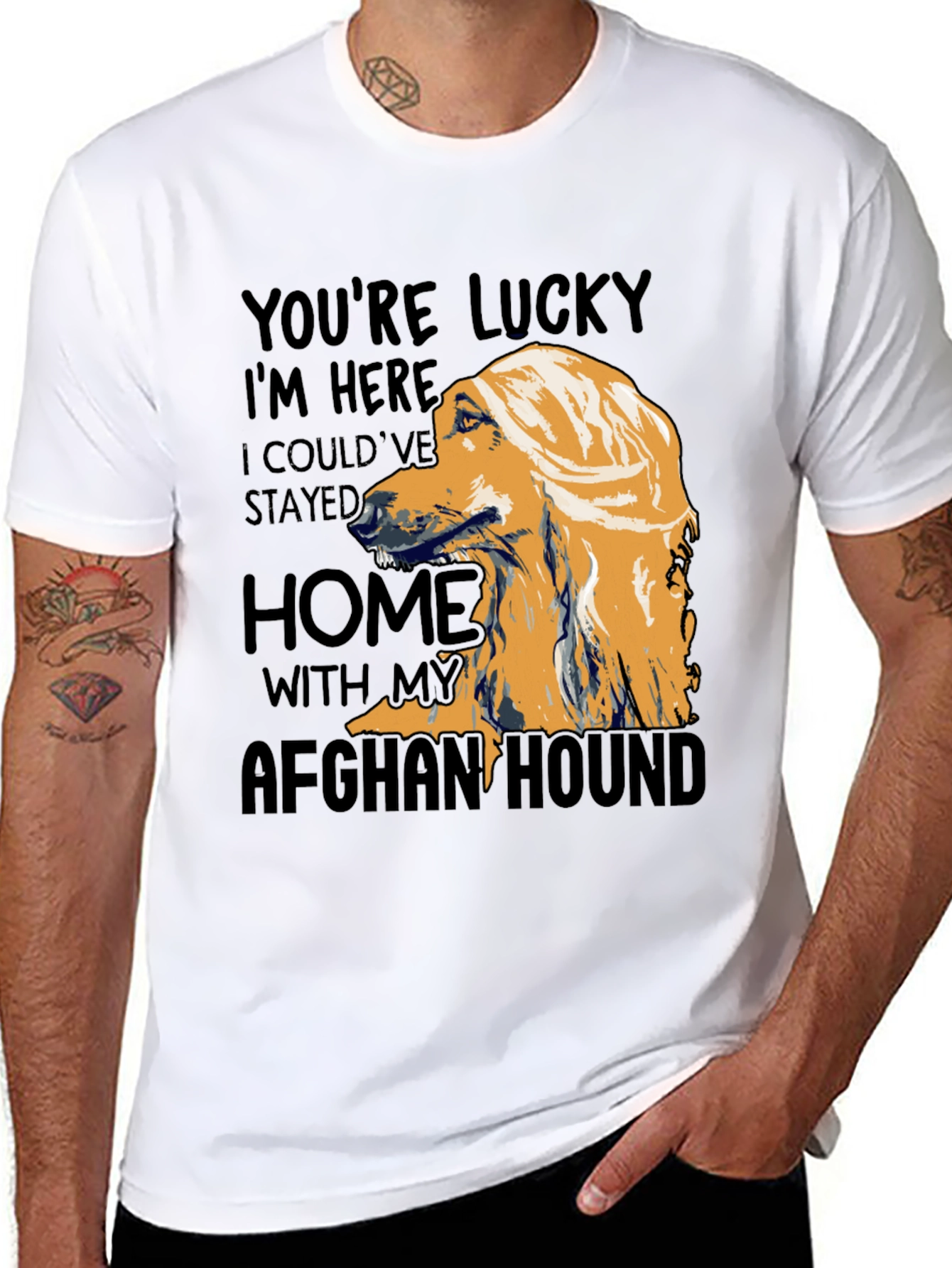 Afghan Hound Graphic T-Shirt