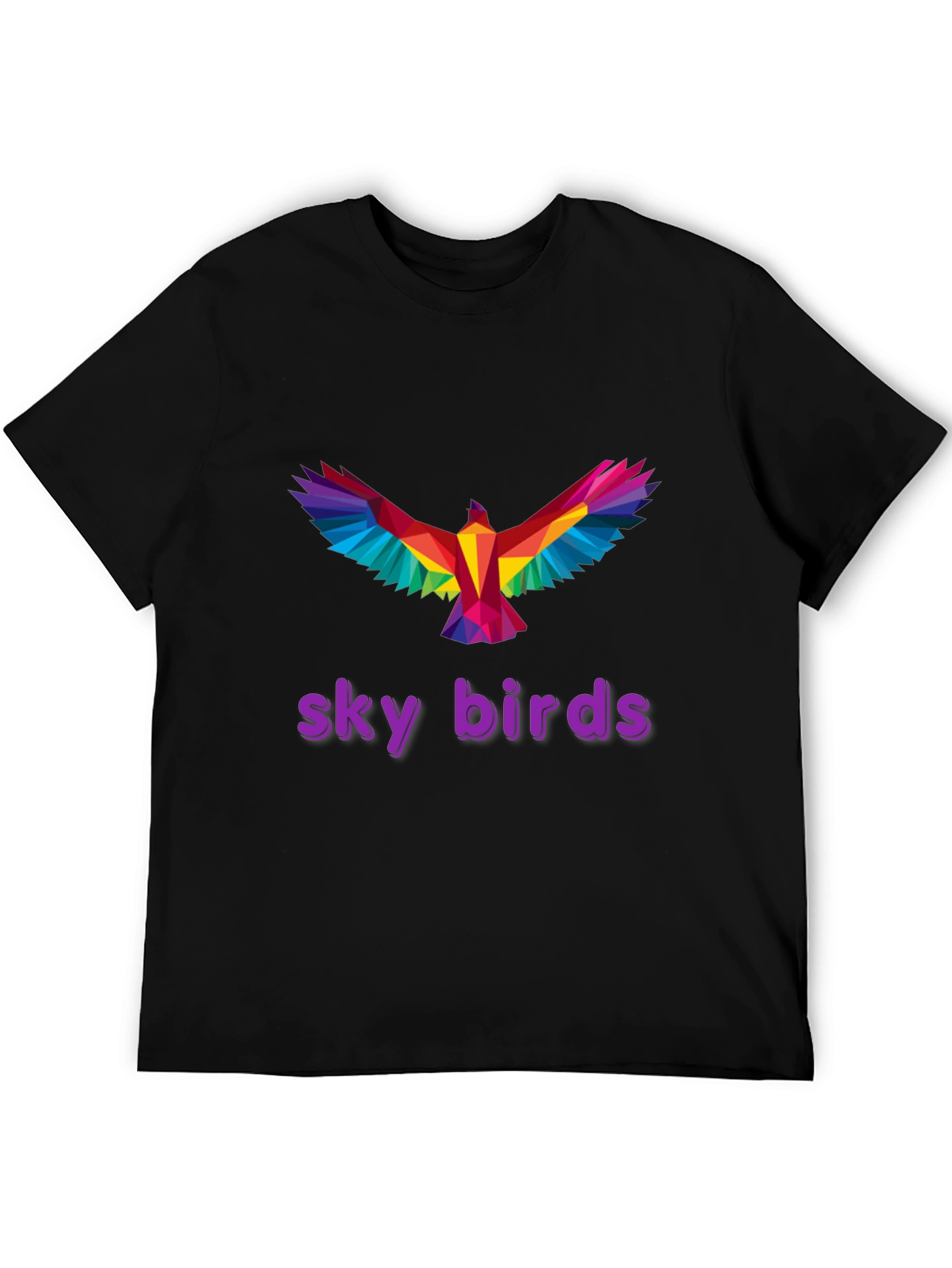 Geometric Rainbow Bird T-Shirt