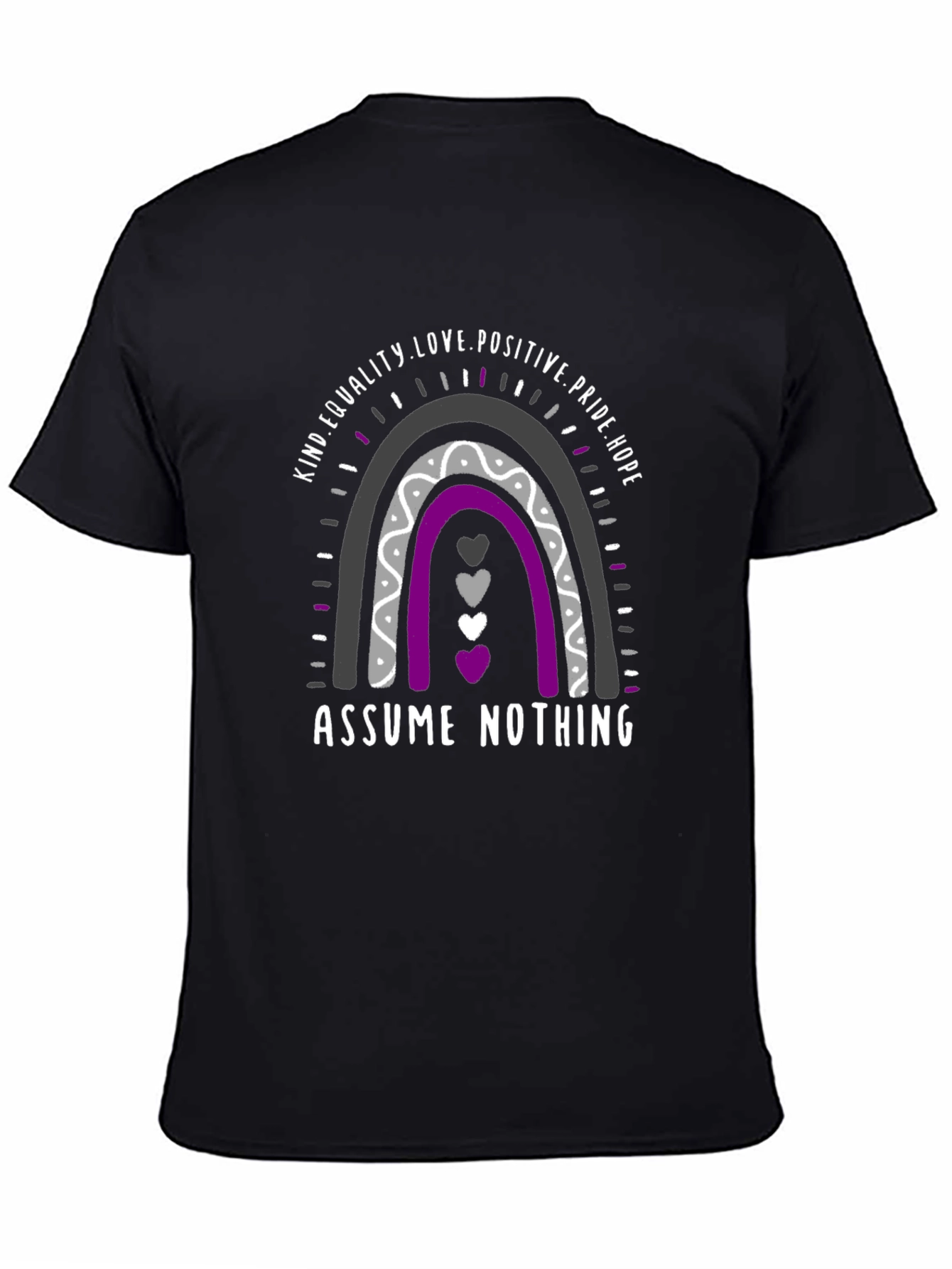Ace Pride Rainbow T-Shirt - Assume Nothing